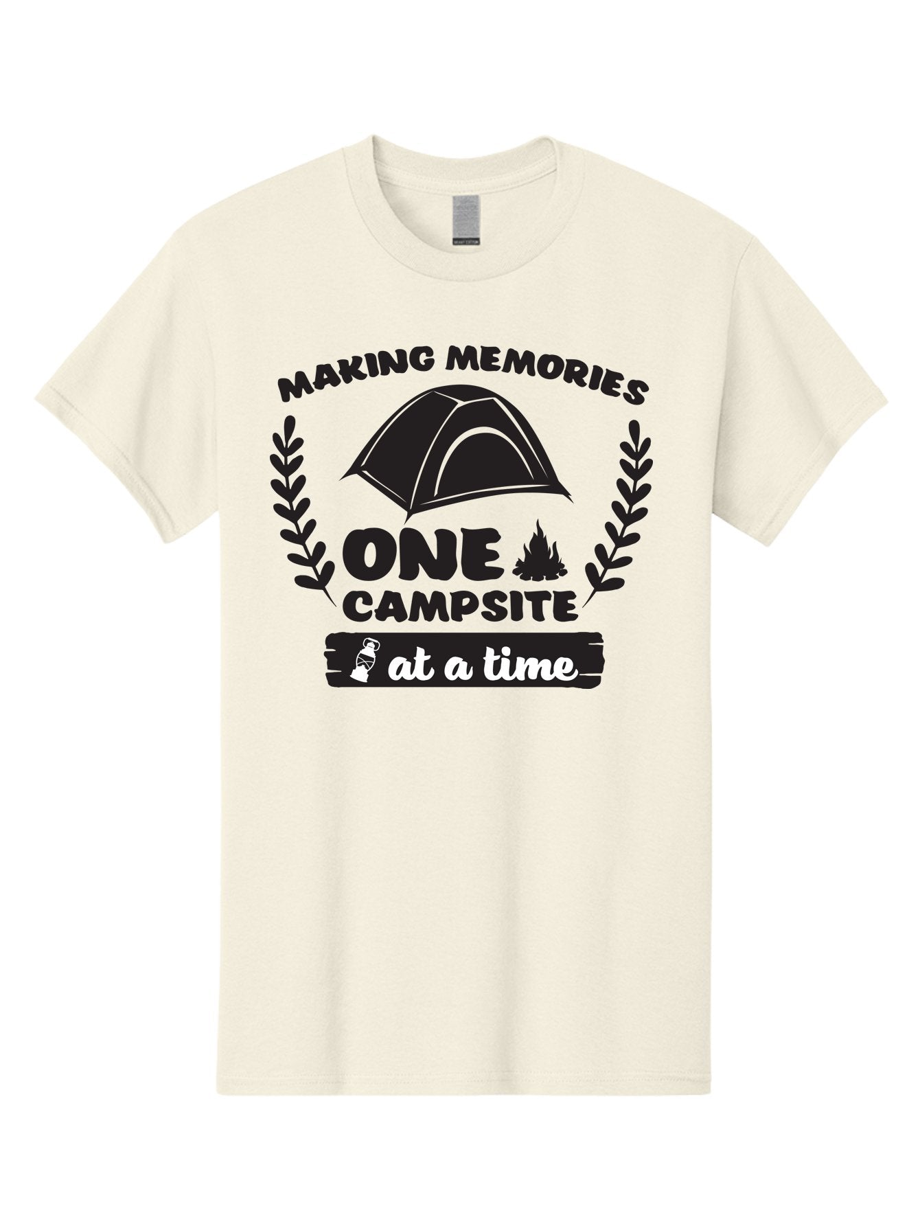 Making-Memories-One-Campsite-At-A-Time Men'S Graphic Tee, 100% Cotton, Comfortable Casual Summer Wear, Machine Washable, Camping Adventures, Outdoor Escapades, Making Memories, One Campsite At A Time, Campsite Fun, Tent Life, Campfire Moments, Aac990 5