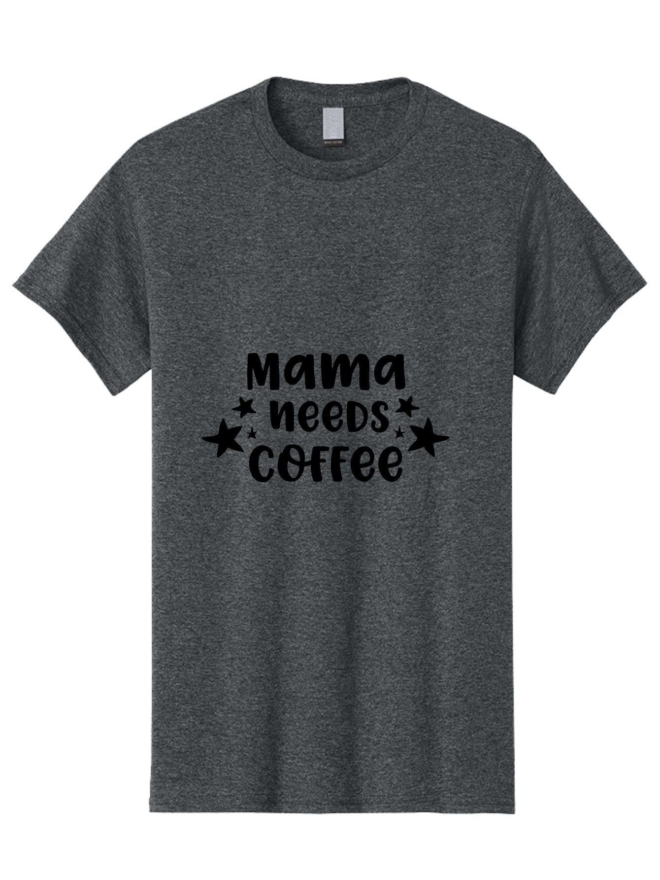 Mama-Needs-Coffee Men'S Graphic Tee, 100% Cotton, Comfortable Casual Summer Wear, Machine Washable, Funny Mom Quotes, Coffee Quote, Mama Needs Coffee, Mom Humor, Coffee Humor, Star Design, Black Text, Mothers Day Gift Aac991 12