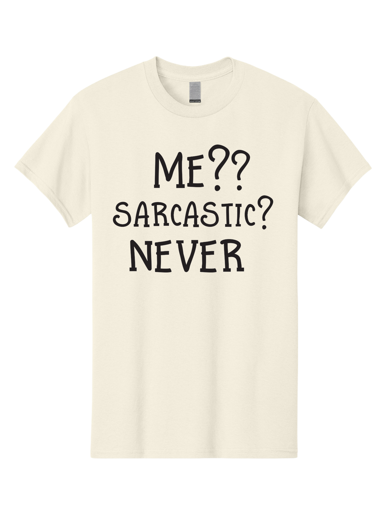 Me-Sarcastic-Never Men'S Graphic Tee, 100% Cotton, Comfortable Casual Summer Wear, Machine Washable, Sarcastic Humor, Funny Quotes, Witty Sayings, Sarcasm, Humor, Irony, Playful Jokes, Meme, Humoristic Expression Aac999 25