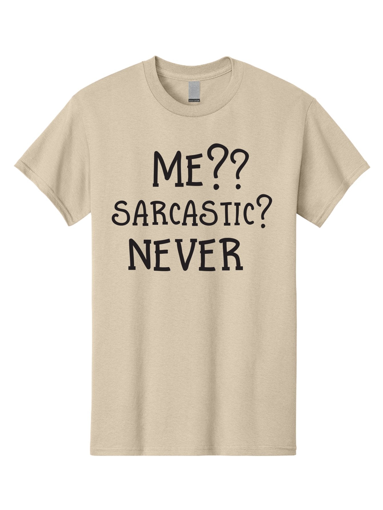 Me-Sarcastic-Never Men'S Graphic Tee, 100% Cotton, Comfortable Casual Summer Wear, Machine Washable, Sarcastic Humor, Funny Quotes, Witty Sayings, Sarcasm, Humor, Irony, Playful Jokes, Meme, Humoristic Expression Aac999 13