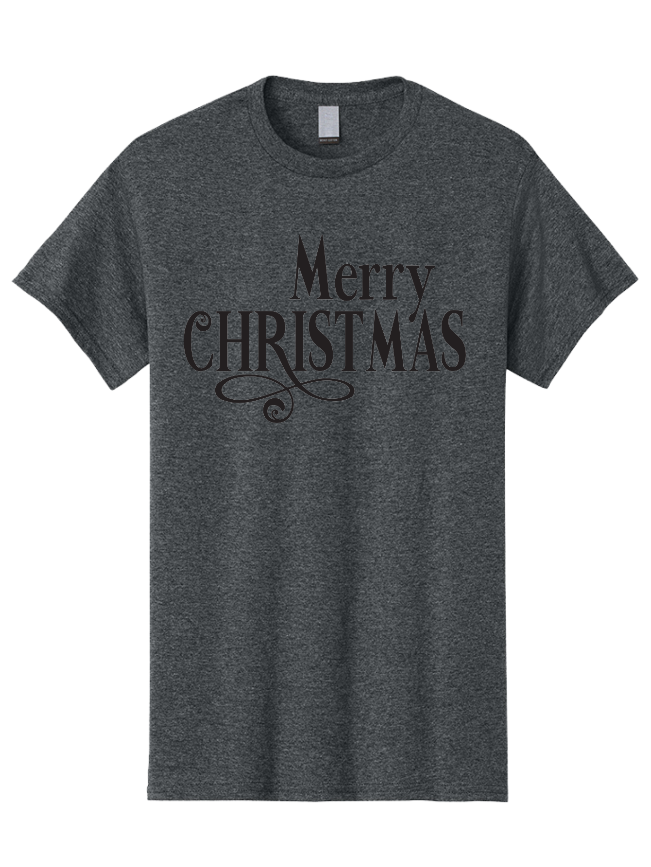 Merry-Christmas-1 Men'S Graphic Tee, 100% Cotton, Comfortable Casual Summer Wear, Machine Washable, Happy Holidays, Festive Greeting, Christmas Wishes, Holiday Season, Merry Christmas Message, Joyful Christmas, Christmas Card, Black Text Aad003 15