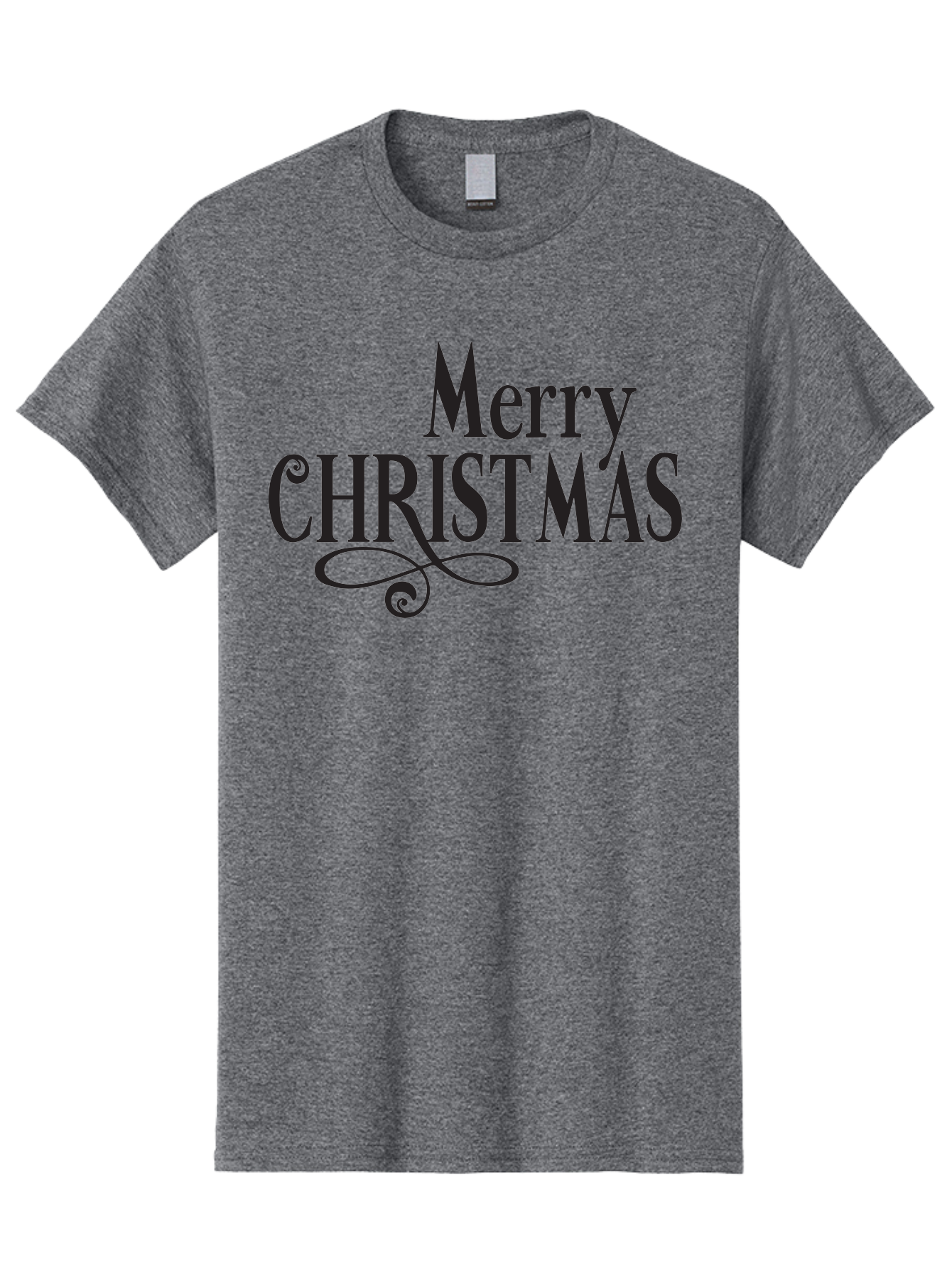 Merry-Christmas-1 Men'S Graphic Tee, 100% Cotton, Comfortable Casual Summer Wear, Machine Washable, Happy Holidays, Festive Greeting, Christmas Wishes, Holiday Season, Merry Christmas Message, Joyful Christmas, Christmas Card, Black Text Aad003 7