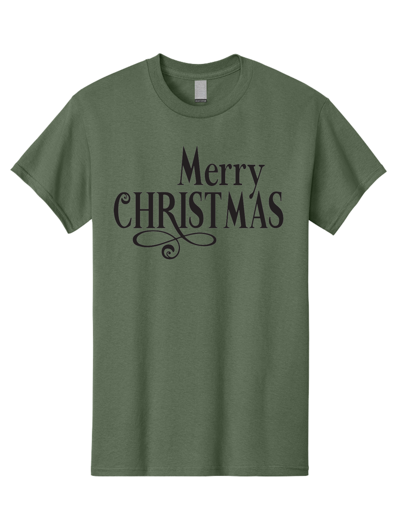Merry-Christmas-1 Men'S Graphic Tee, 100% Cotton, Comfortable Casual Summer Wear, Machine Washable, Happy Holidays, Festive Greeting, Christmas Wishes, Holiday Season, Merry Christmas Message, Joyful Christmas, Christmas Card, Black Text Aad003 11