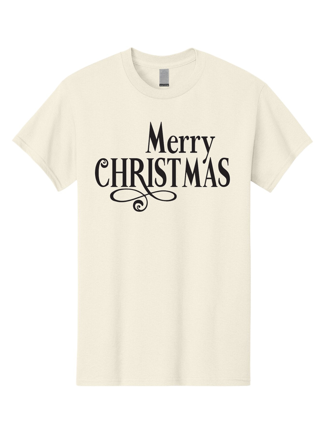 Merry-Christmas-1 Men'S Graphic Tee, 100% Cotton, Comfortable Casual Summer Wear, Machine Washable, Happy Holidays, Festive Greeting, Christmas Wishes, Holiday Season, Merry Christmas Message, Joyful Christmas, Christmas Card, Black Text Aad003 13