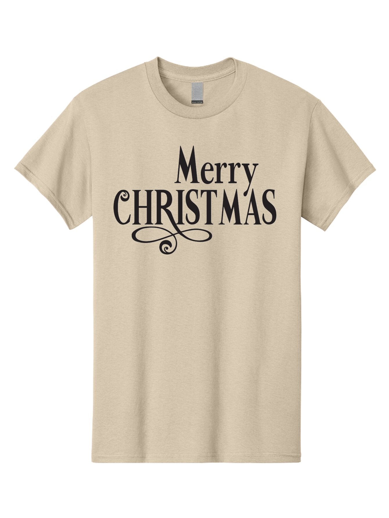 Merry-Christmas-1 Men'S Graphic Tee, 100% Cotton, Comfortable Casual Summer Wear, Machine Washable, Happy Holidays, Festive Greeting, Christmas Wishes, Holiday Season, Merry Christmas Message, Joyful Christmas, Christmas Card, Black Text Aad003 6