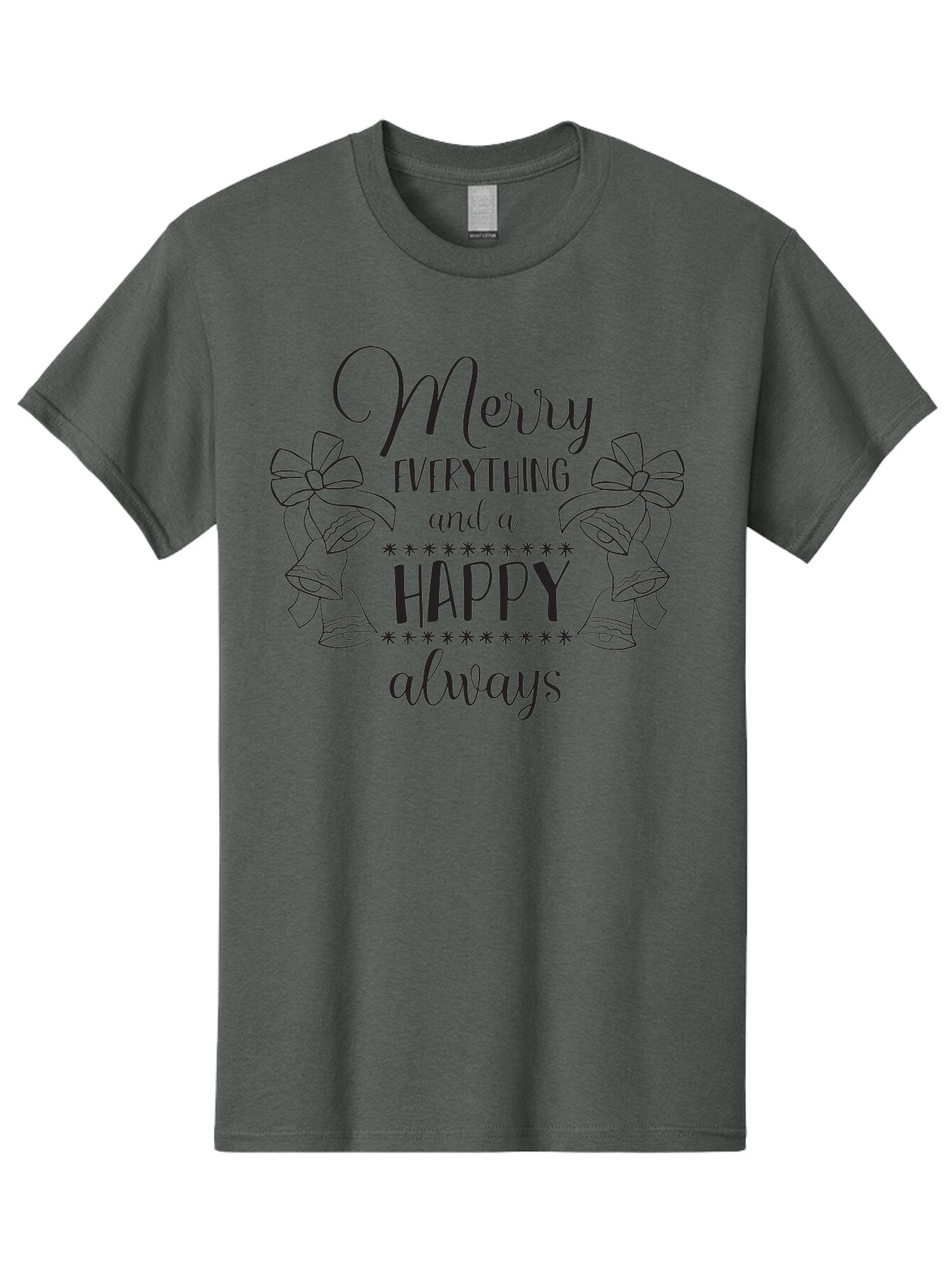 Merry-Everything-And-Happy-Always Men'S Graphic Tee, 100% Cotton, Comfortable Casual Summer Wear, Machine Washable, Merry Everything And A Happy Always, Festive Greeting, Holiday Cheer, Christmas Wishes, Joyful Message, Celebratory Tone, Aad005 15