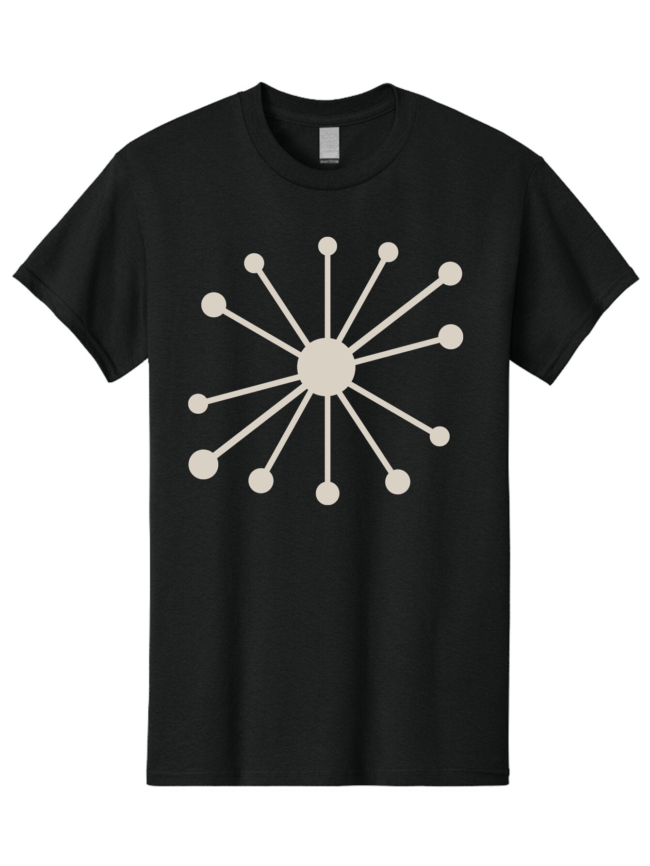 Molecular-Structure Men'S Graphic Tee, 100% Cotton, Comfortable Casual Summer Wear, Machine Washable, Network Diagram, Interconnected Nodes, Web Design, Digital Connections, Futuristic Tech, Abstract Art, Modern Graphic, Minimalist Style Aad010 9