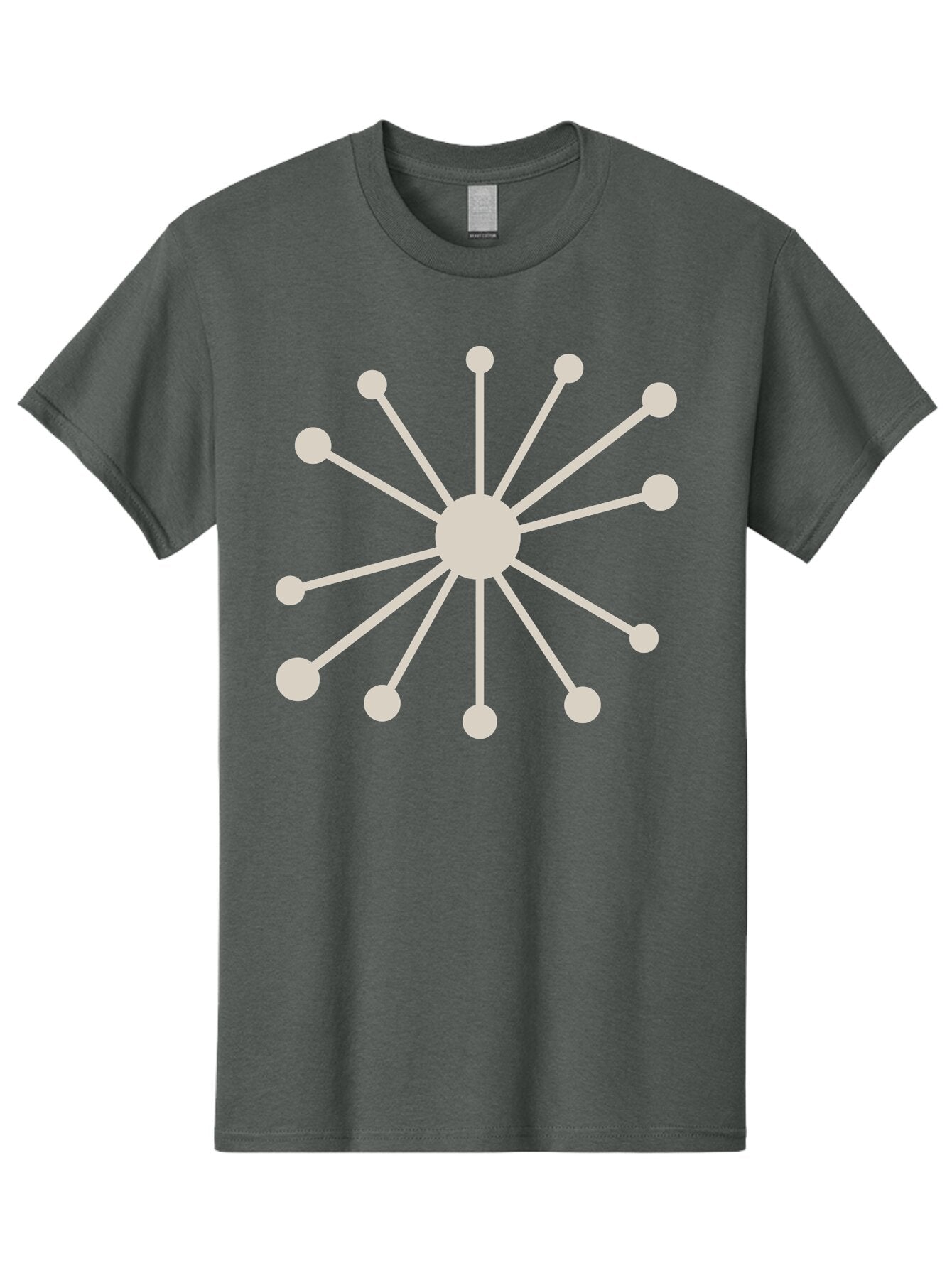 Molecular-Structure Men'S Graphic Tee, 100% Cotton, Comfortable Casual Summer Wear, Machine Washable, Network Diagram, Interconnected Nodes, Web Design, Digital Connections, Futuristic Tech, Abstract Art, Modern Graphic, Minimalist Style Aad010 15