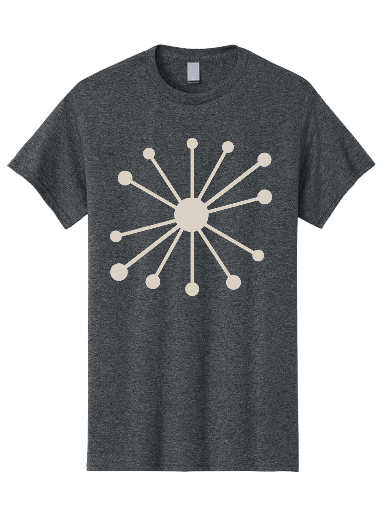 Molecular-Structure Men'S Graphic Tee, 100% Cotton, Comfortable Casual Summer Wear, Machine Washable, Network Diagram, Interconnected Nodes, Web Design, Digital Connections, Futuristic Tech, Abstract Art, Modern Graphic, Minimalist Style Aad010 4
