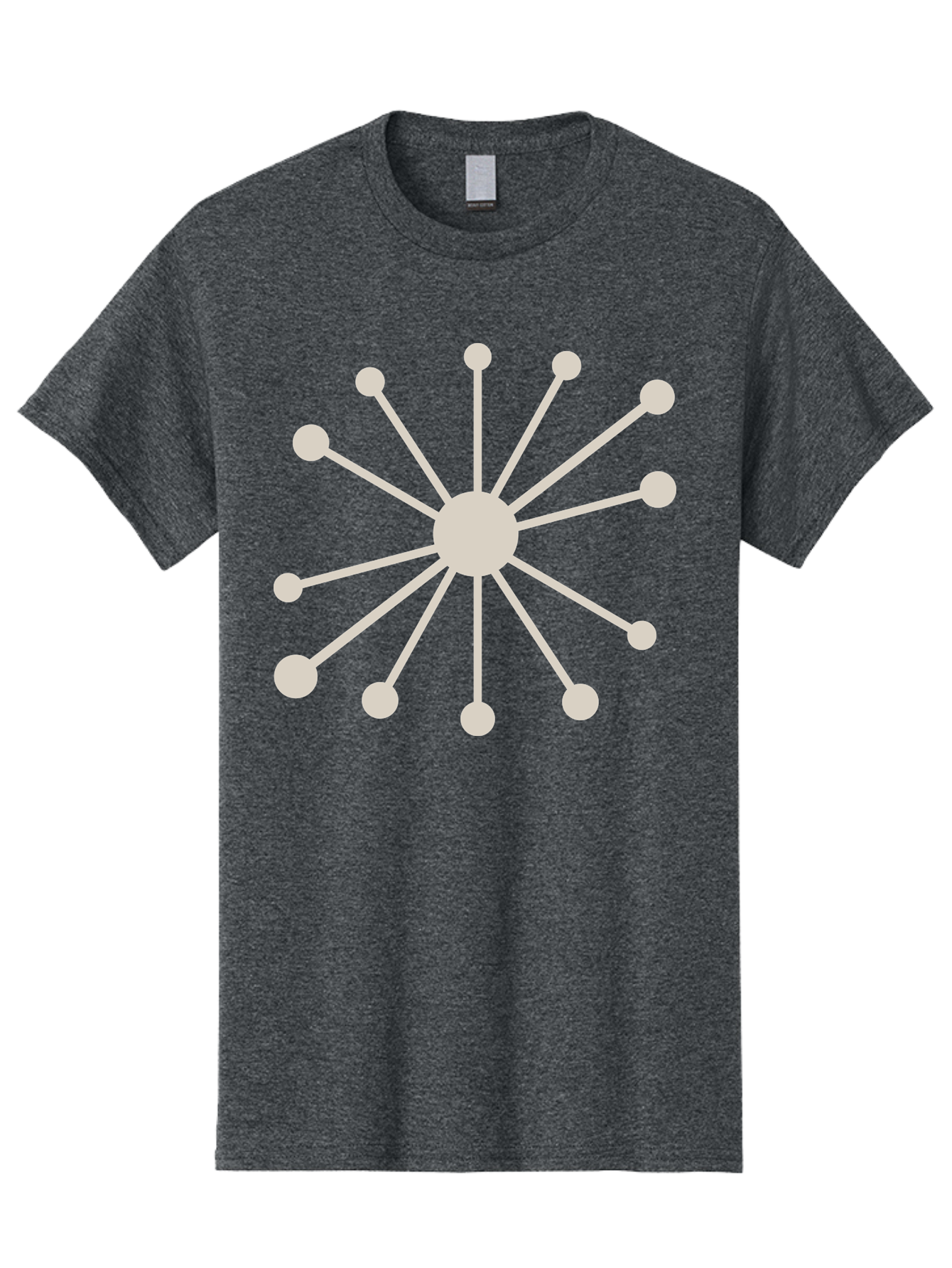 Molecular-Structure Men'S Graphic Tee, 100% Cotton, Comfortable Casual Summer Wear, Machine Washable, Network Diagram, Interconnected Nodes, Web Design, Digital Connections, Futuristic Tech, Abstract Art, Modern Graphic, Minimalist Style Aad010 23