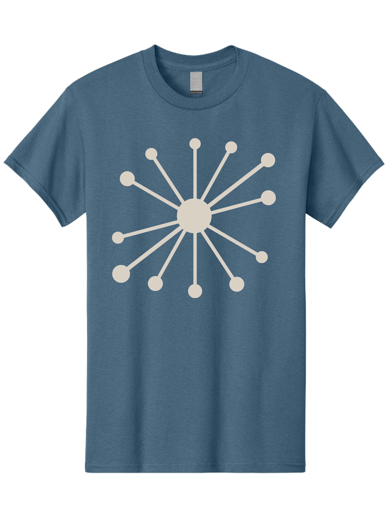 Molecular-Structure Men'S Graphic Tee, 100% Cotton, Comfortable Casual Summer Wear, Machine Washable, Network Diagram, Interconnected Nodes, Web Design, Digital Connections, Futuristic Tech, Abstract Art, Modern Graphic, Minimalist Style Aad010 13