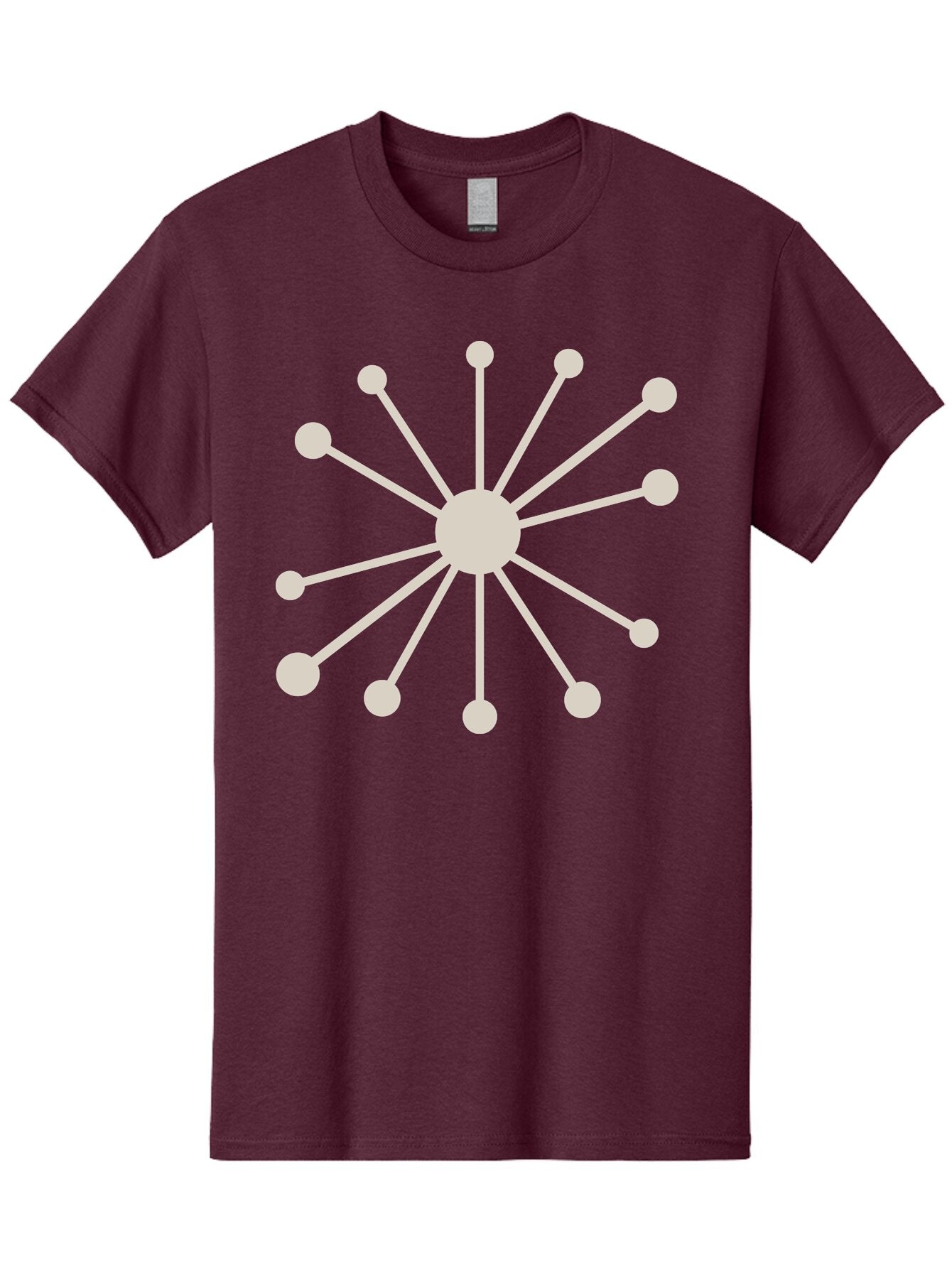 Molecular-Structure Men'S Graphic Tee, 100% Cotton, Comfortable Casual Summer Wear, Machine Washable, Network Diagram, Interconnected Nodes, Web Design, Digital Connections, Futuristic Tech, Abstract Art, Modern Graphic, Minimalist Style Aad010