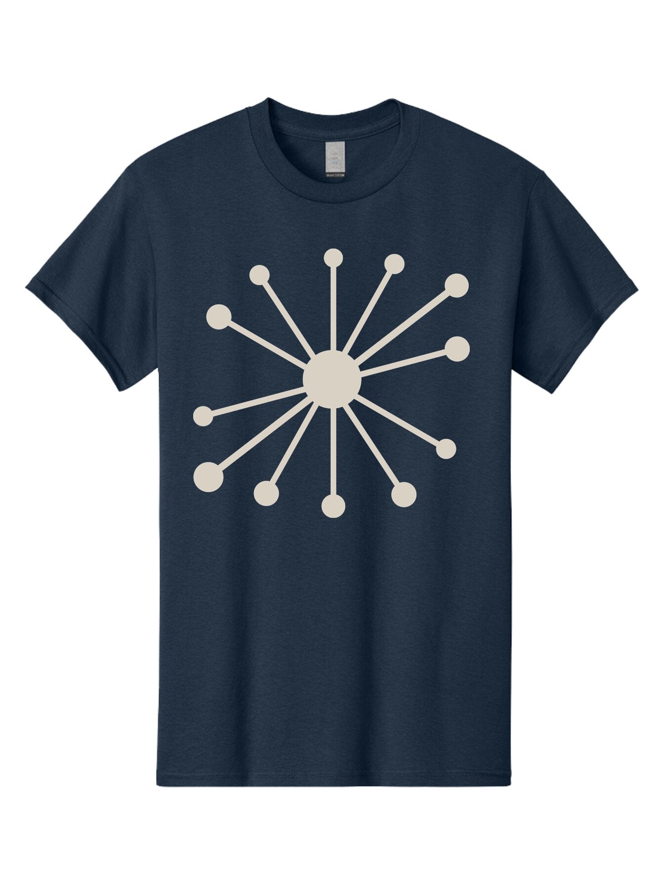 Molecular-Structure Men'S Graphic Tee, 100% Cotton, Comfortable Casual Summer Wear, Machine Washable, Network Diagram, Interconnected Nodes, Web Design, Digital Connections, Futuristic Tech, Abstract Art, Modern Graphic, Minimalist Style Aad010 12