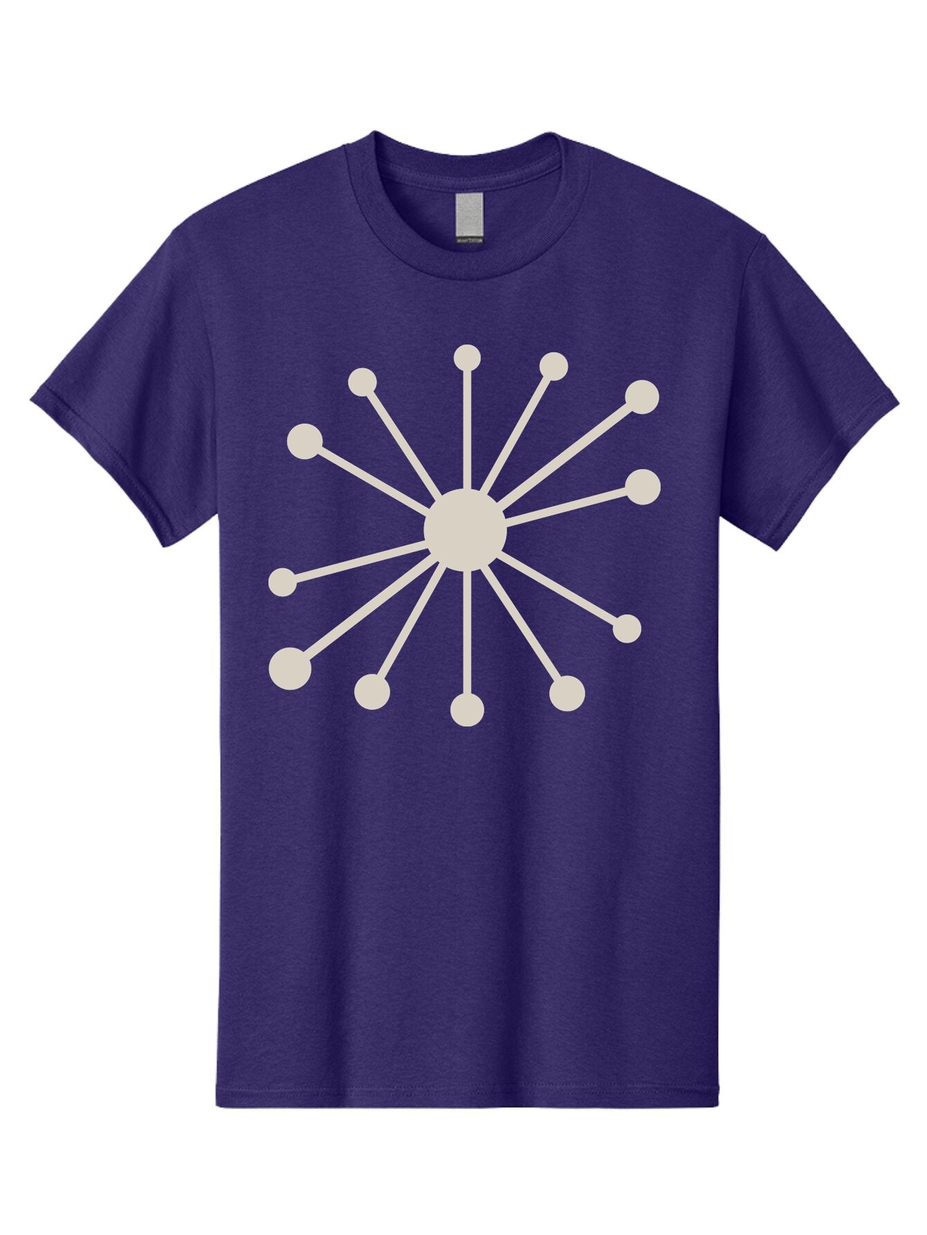 Molecular-Structure Men'S Graphic Tee, 100% Cotton, Comfortable Casual Summer Wear, Machine Washable, Network Diagram, Interconnected Nodes, Web Design, Digital Connections, Futuristic Tech, Abstract Art, Modern Graphic, Minimalist Style Aad010 10