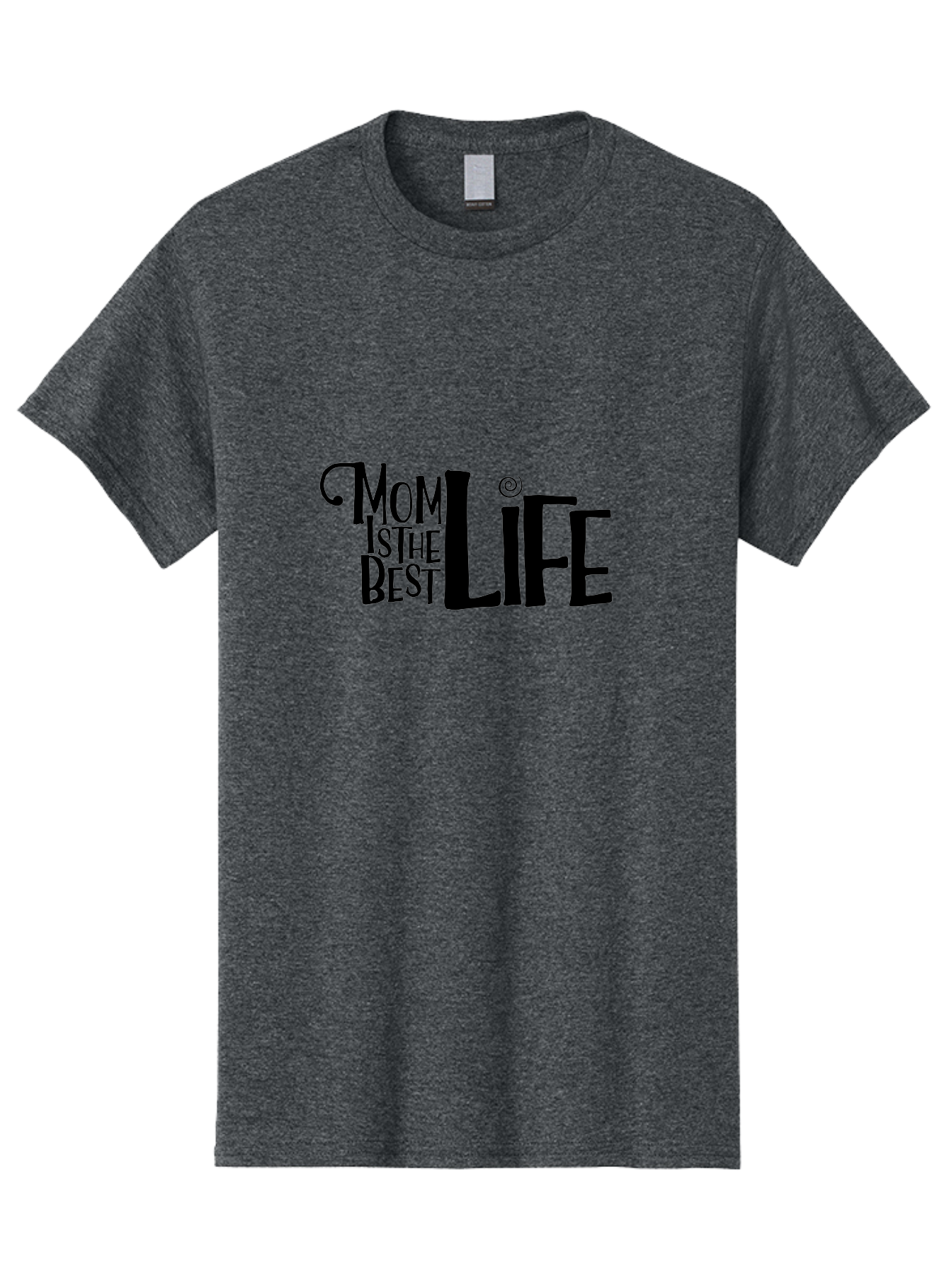 Mom-Is-The-Best-Life Men'S Graphic Tee, 100% Cotton, Comfortable Casual Summer Wear, Machine Washable, Mom Life, Motherhood, Mom Quotes, Inspirational Quotes, Quote Art, Typography, Mom Is The Best, Mother'S Day Gift Ideas, Parenting Aad012 5