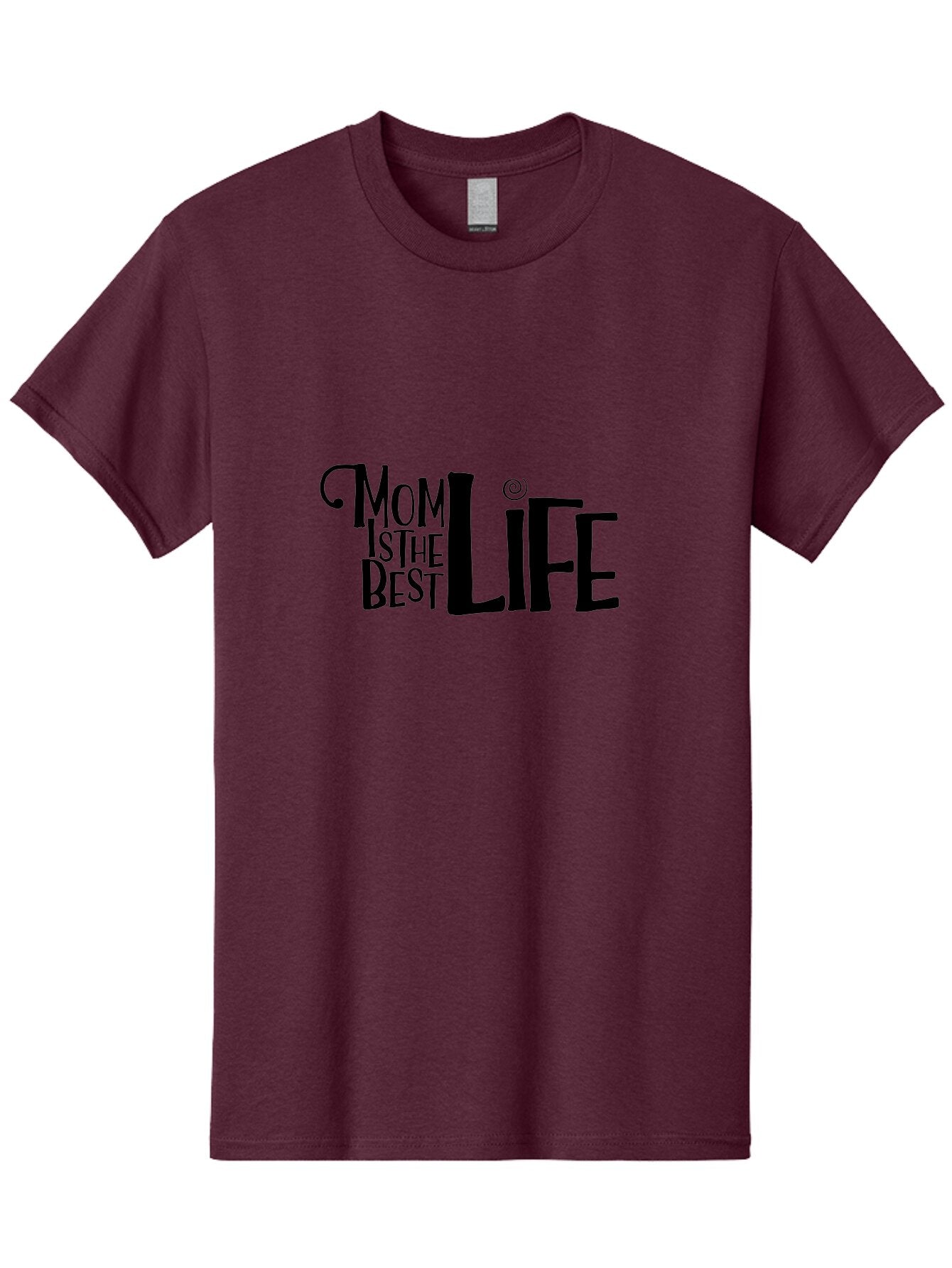 Mom-Is-The-Best-Life Men'S Graphic Tee, 100% Cotton, Comfortable Casual Summer Wear, Machine Washable, Mom Life, Motherhood, Mom Quotes, Inspirational Quotes, Quote Art, Typography, Mom Is The Best, Mother'S Day Gift Ideas, Parenting Aad012 14