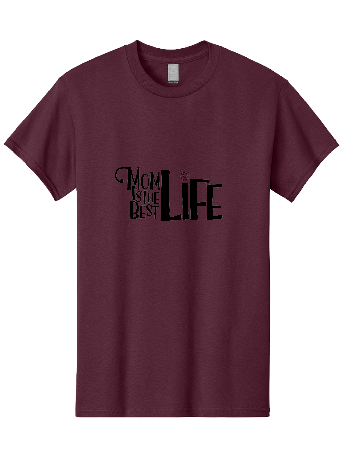 Mom-Is-The-Best-Life Men'S Graphic Tee, 100% Cotton, Comfortable Casual Summer Wear, Machine Washable, Mom Life, Motherhood, Mom Quotes, Inspirational Quotes, Quote Art, Typography, Mom Is The Best, Mother'S Day Gift Ideas, Parenting Aad012 3