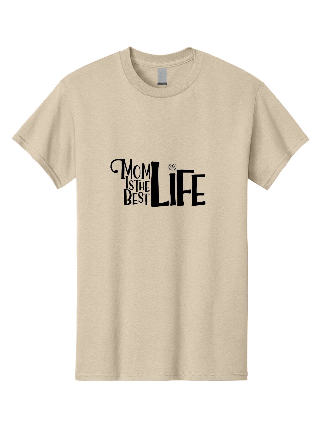 Mom-Is-The-Best-Life Men'S Graphic Tee, 100% Cotton, Comfortable Casual Summer Wear, Machine Washable, Mom Life, Motherhood, Mom Quotes, Inspirational Quotes, Quote Art, Typography, Mom Is The Best, Mother'S Day Gift Ideas, Parenting Aad012 15