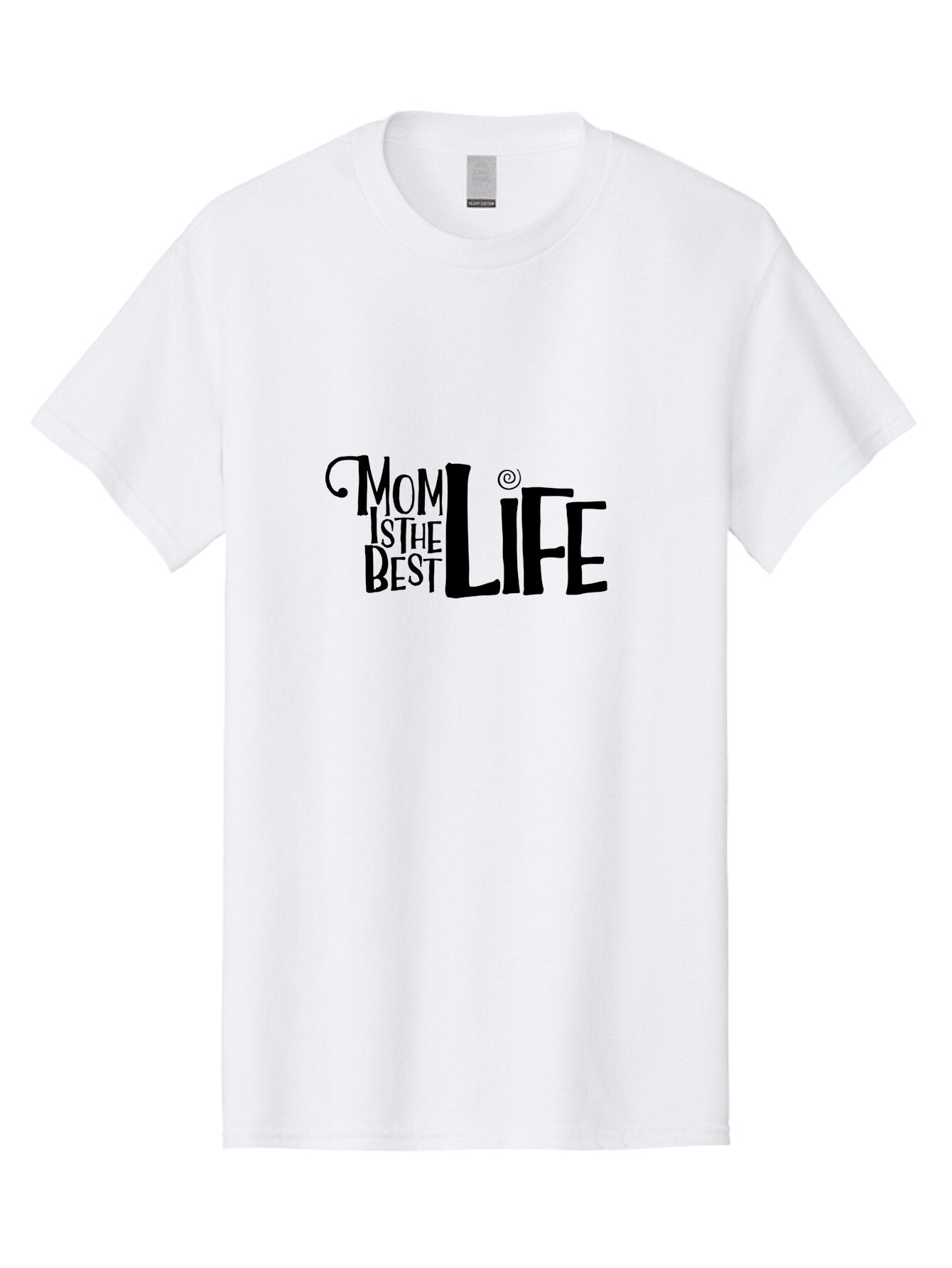 Mom-Is-The-Best-Life Men'S Graphic Tee, 100% Cotton, Comfortable Casual Summer Wear, Machine Washable, Mom Life, Motherhood, Mom Quotes, Inspirational Quotes, Quote Art, Typography, Mom Is The Best, Mother'S Day Gift Ideas, Parenting Aad012 13
