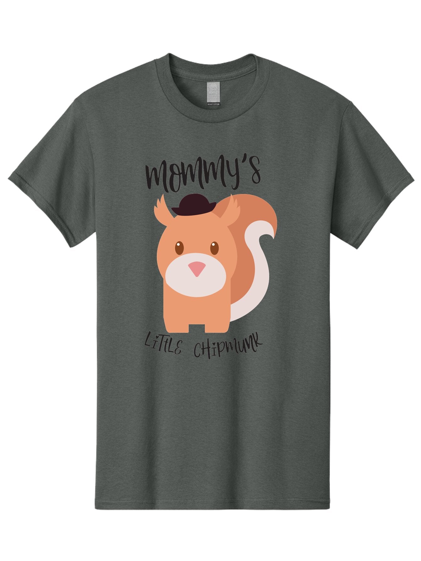 Mommy-S-Little-Chipmunk Men'S Graphic Tee, 100% Cotton, Comfortable Casual Summer Wear, Machine Washable, Chipmunk Cartoon, Animal Graphics, Cartoon Character Design, Nursery Art, Cute Squirrel Illustration, Children'S Graphic Design, Aad017 8