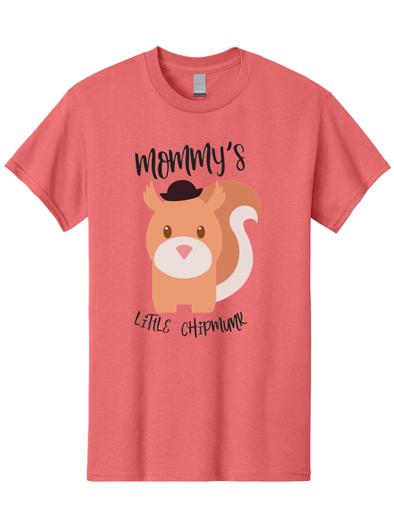 Mommy-S-Little-Chipmunk Men'S Graphic Tee, 100% Cotton, Comfortable Casual Summer Wear, Machine Washable, Chipmunk Cartoon, Animal Graphics, Cartoon Character Design, Nursery Art, Cute Squirrel Illustration, Children'S Graphic Design, Aad017 15