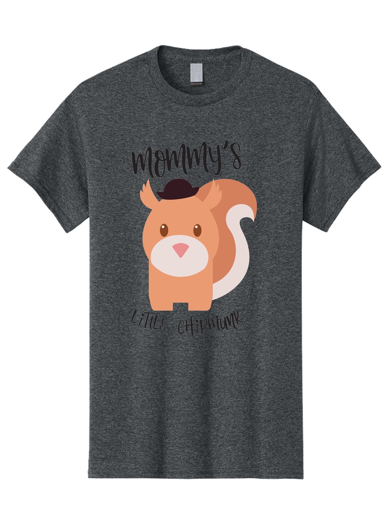 Mommy-S-Little-Chipmunk Men'S Graphic Tee, 100% Cotton, Comfortable Casual Summer Wear, Machine Washable, Chipmunk Cartoon, Animal Graphics, Cartoon Character Design, Nursery Art, Cute Squirrel Illustration, Children'S Graphic Design, Aad017 9