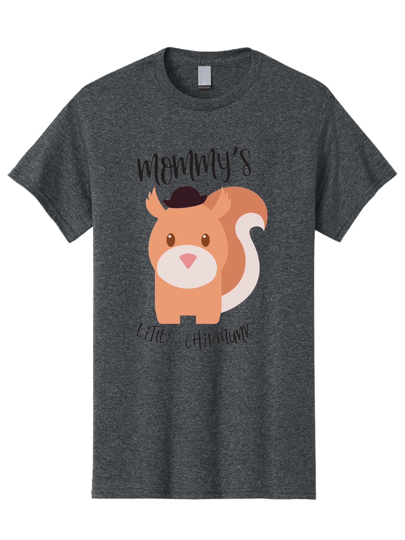 Mommy-S-Little-Chipmunk Men'S Graphic Tee, 100% Cotton, Comfortable Casual Summer Wear, Machine Washable, Chipmunk Cartoon, Animal Graphics, Cartoon Character Design, Nursery Art, Cute Squirrel Illustration, Children'S Graphic Design, Aad017 9