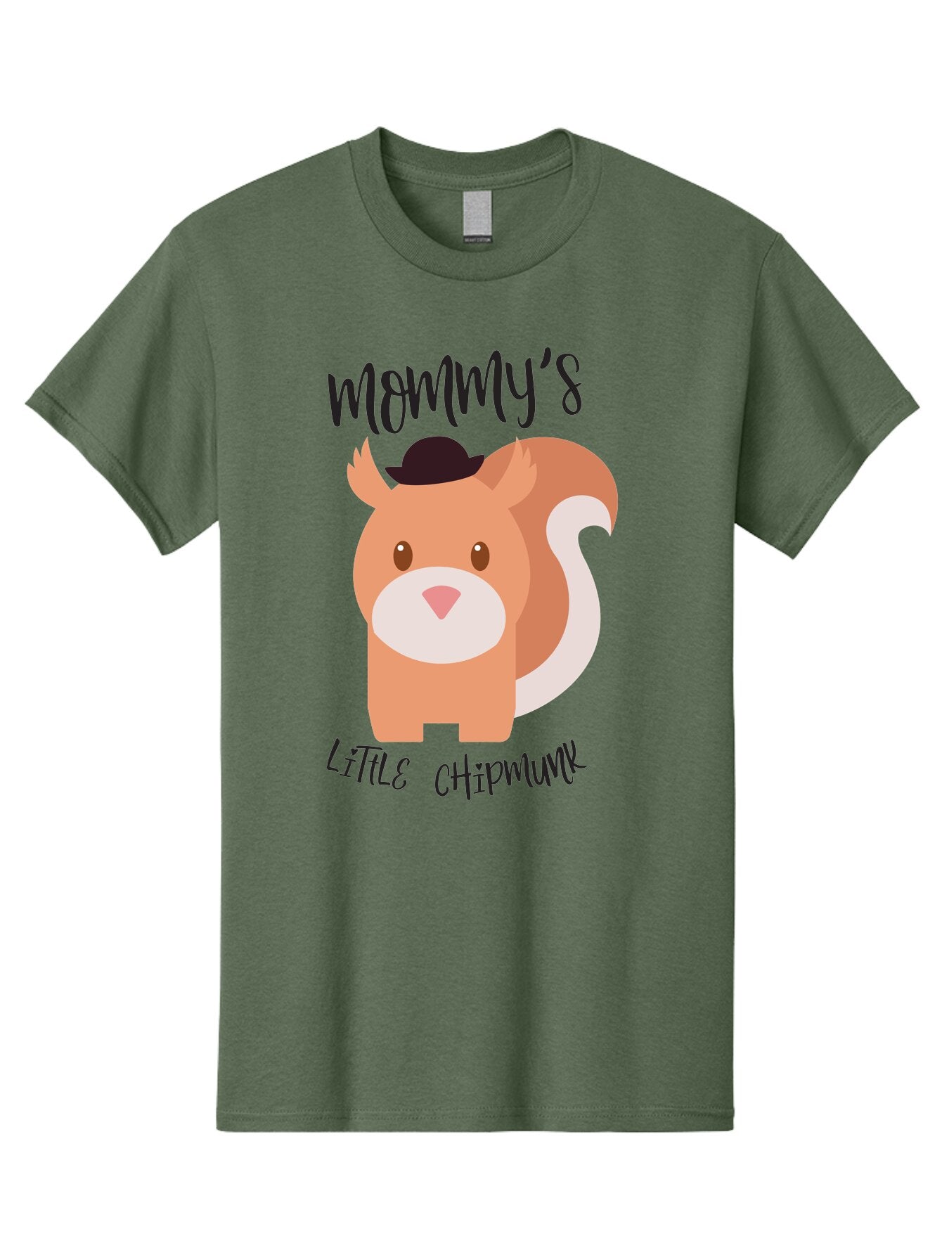 Mommy-S-Little-Chipmunk Men'S Graphic Tee, 100% Cotton, Comfortable Casual Summer Wear, Machine Washable, Chipmunk Cartoon, Animal Graphics, Cartoon Character Design, Nursery Art, Cute Squirrel Illustration, Children'S Graphic Design, Aad017 14