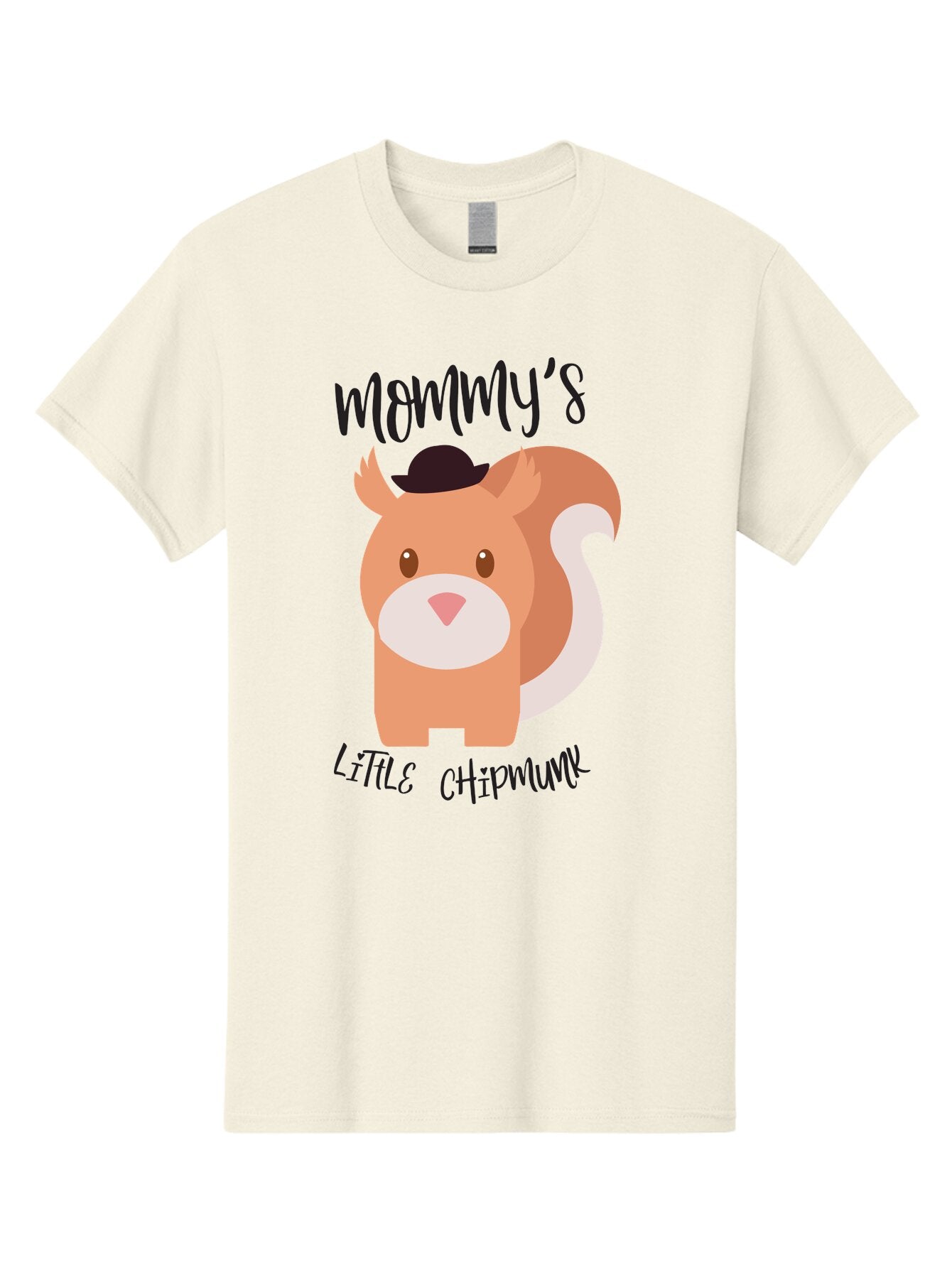 Mommy-S-Little-Chipmunk Men'S Graphic Tee, 100% Cotton, Comfortable Casual Summer Wear, Machine Washable, Chipmunk Cartoon, Animal Graphics, Cartoon Character Design, Nursery Art, Cute Squirrel Illustration, Children'S Graphic Design, Aad017 10