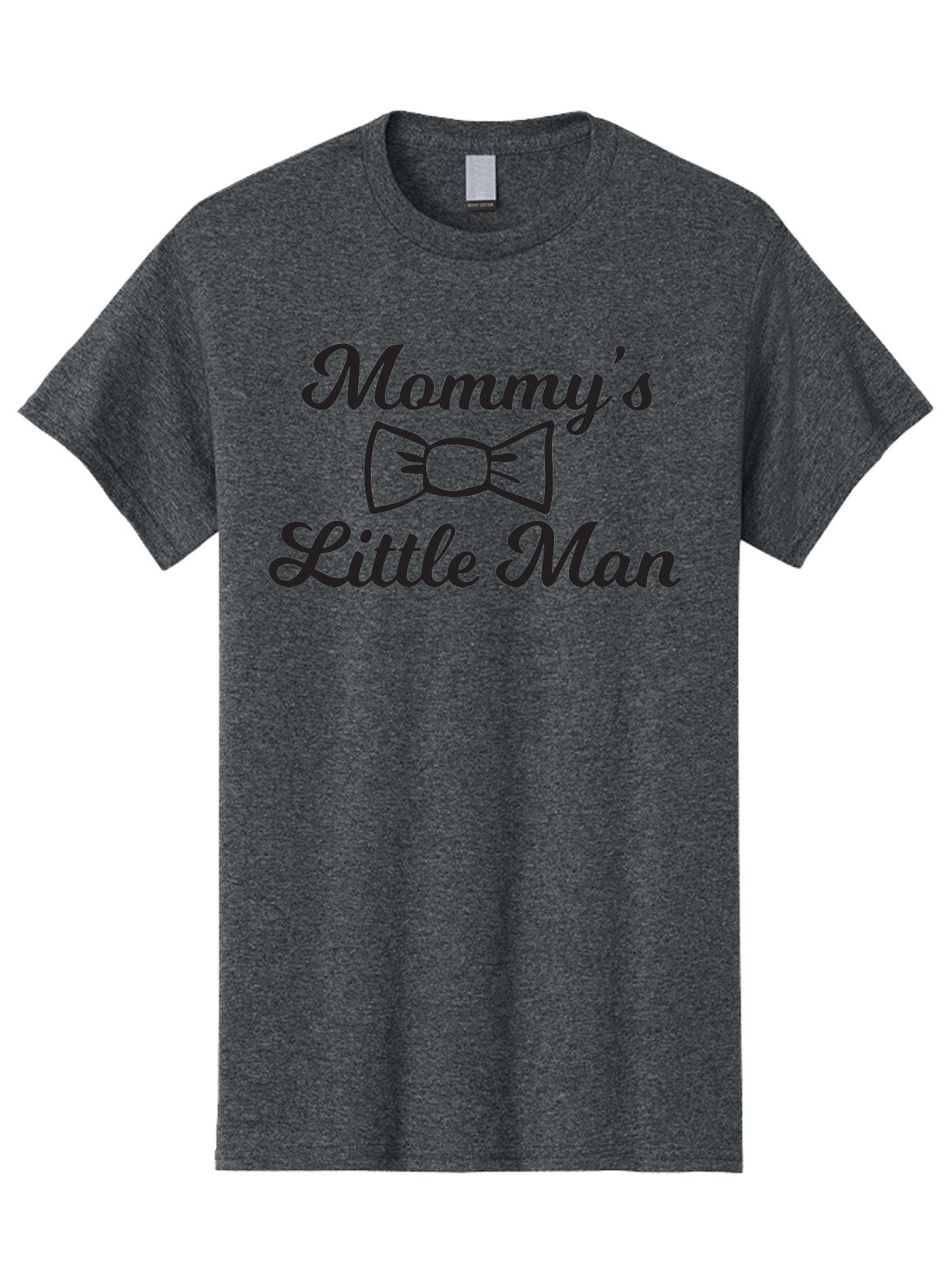 Mommy-S-Little-Man Men'S Graphic Tee, 100% Cotton, Comfortable Casual Summer Wear, Machine Washable, Mommy'S Little Man, Bow Tie Design, Cute Baby Boy, Mother And Child, Baby Shower Gift, Nursery Decor, Personalized Apparel, Custom T-Shirt Aad018 5