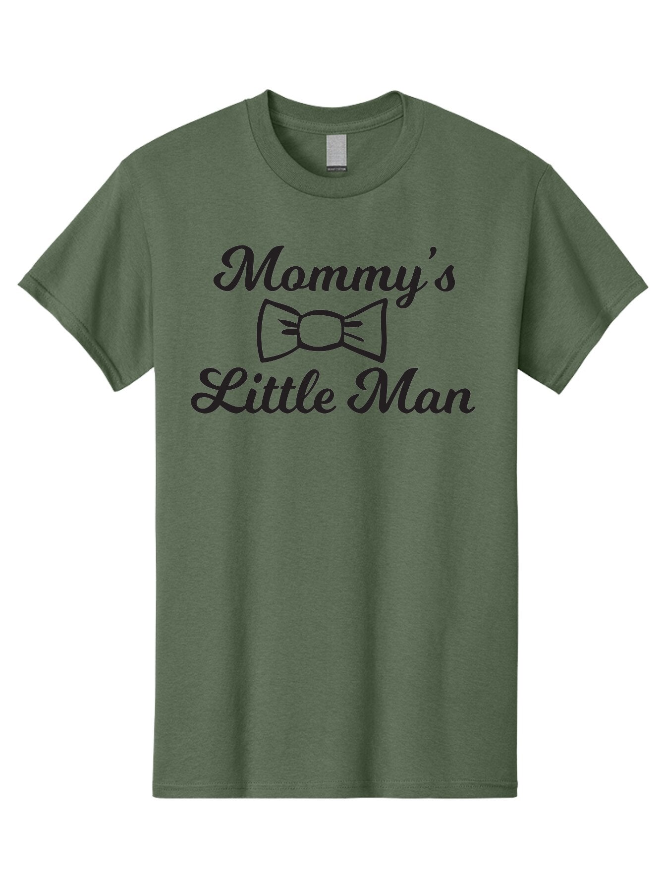 Mommy-S-Little-Man Men'S Graphic Tee, 100% Cotton, Comfortable Casual Summer Wear, Machine Washable, Mommy'S Little Man, Bow Tie Design, Cute Baby Boy, Mother And Child, Baby Shower Gift, Nursery Decor, Personalized Apparel, Custom T-Shirt Aad018 3