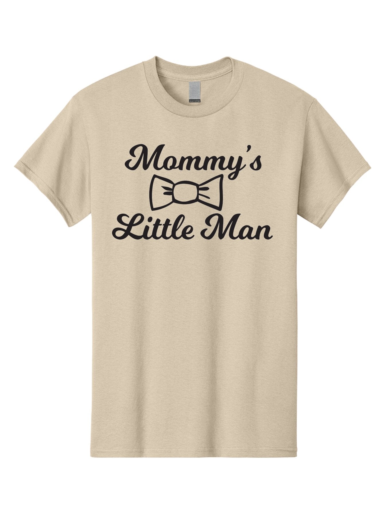 Mommy-S-Little-Man Men'S Graphic Tee, 100% Cotton, Comfortable Casual Summer Wear, Machine Washable, Mommy'S Little Man, Bow Tie Design, Cute Baby Boy, Mother And Child, Baby Shower Gift, Nursery Decor, Personalized Apparel, Custom T-Shirt Aad018 11