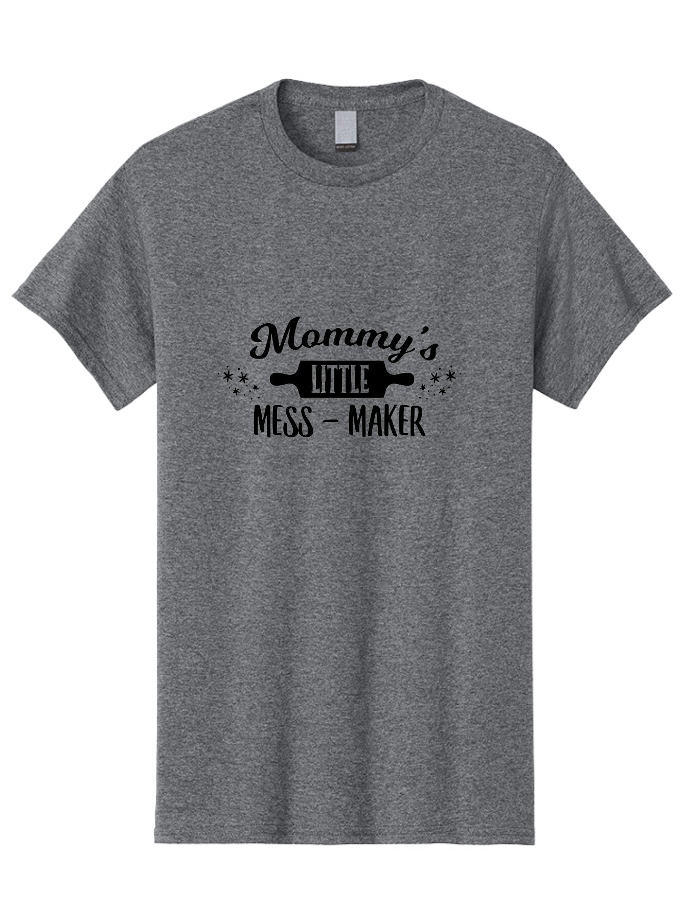 Mommy-S-Little-Mess-Maker Men'S Graphic Tee, 100% Cotton, Comfortable Casual Summer Wear, Machine Washable, Mommy'S Little Mess Maker, Baking, Cooking Fun, Kitchen Mess, Mom And Child, Rolling Pin, Playful Kitchen, Mommy And Me Aad019 8