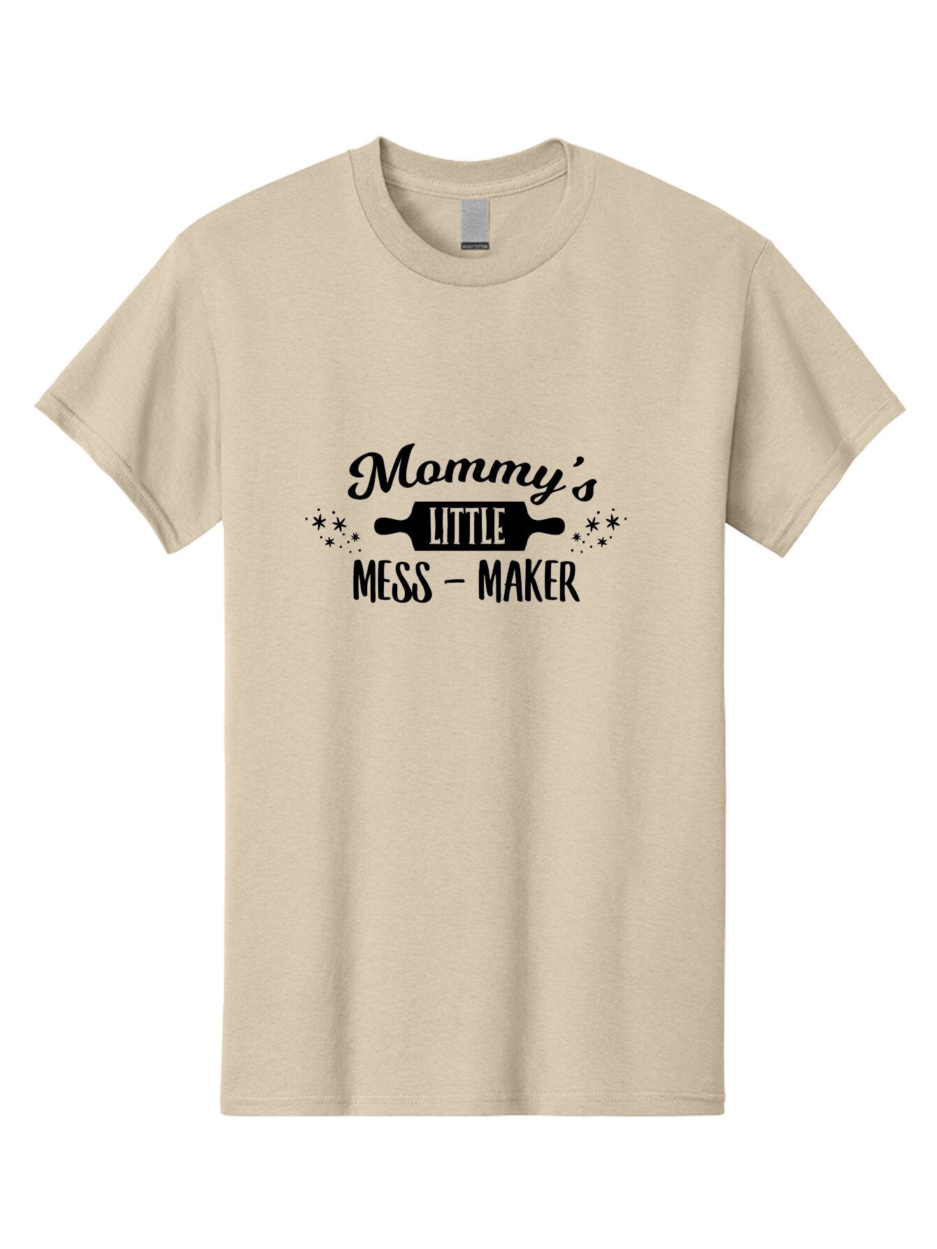 Mommy-S-Little-Mess-Maker Men'S Graphic Tee, 100% Cotton, Comfortable Casual Summer Wear, Machine Washable, Mommy'S Little Mess Maker, Baking, Cooking Fun, Kitchen Mess, Mom And Child, Rolling Pin, Playful Kitchen, Mommy And Me Aad019 10