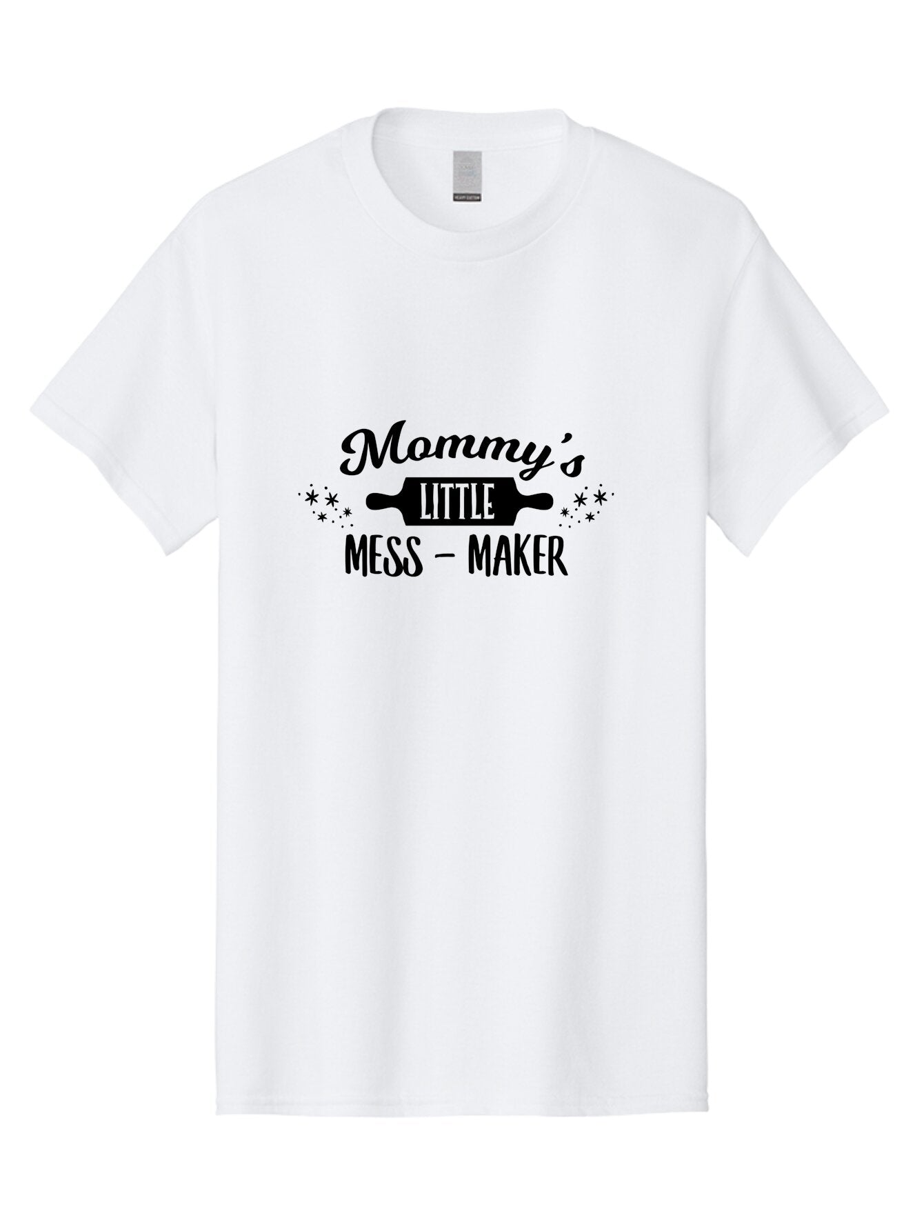 Mommy-S-Little-Mess-Maker Men'S Graphic Tee, 100% Cotton, Comfortable Casual Summer Wear, Machine Washable, Mommy'S Little Mess Maker, Baking, Cooking Fun, Kitchen Mess, Mom And Child, Rolling Pin, Playful Kitchen, Mommy And Me Aad019 12