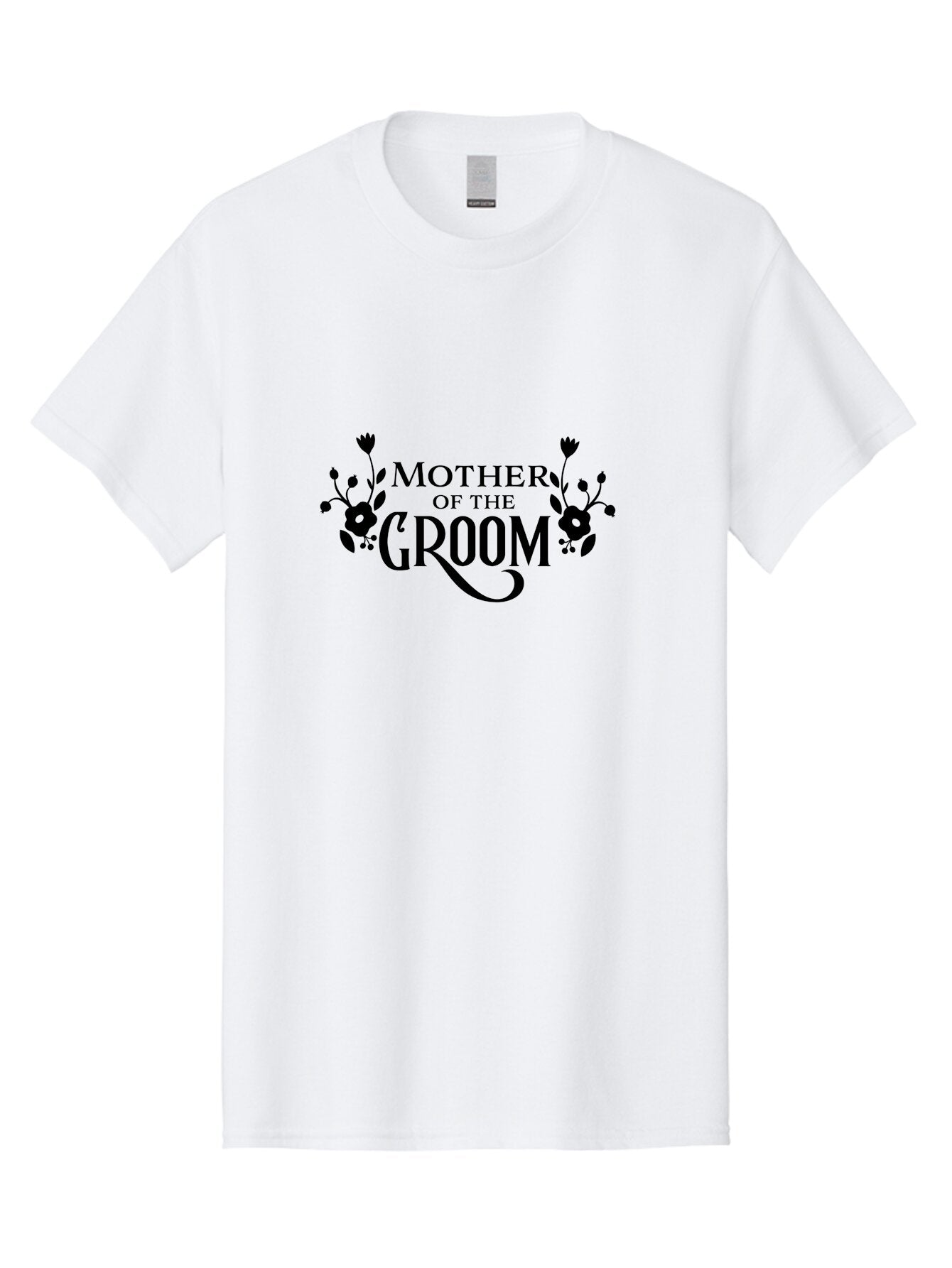 Mother-Of-The-Groom Men'S Graphic Tee, 100% Cotton, Comfortable Casual Summer Wear, Machine Washable, Wedding Decor, Floral Design, Elegant Typography, Beautiful Flowers, Decorative Elements, Special Occasion, Groom'S Mother Aad024 7