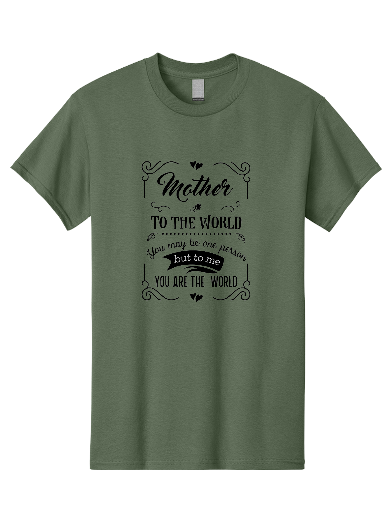 Mother-To-The-World Men'S Graphic Tee, 100% Cotton, Comfortable Casual Summer Wear, Machine Washable, Mother'S Day Quote, Love Message, Mother'S Love, Heartwarming Quote, Emotional Message, Love Letter, Heartfelt Words Aad025 27