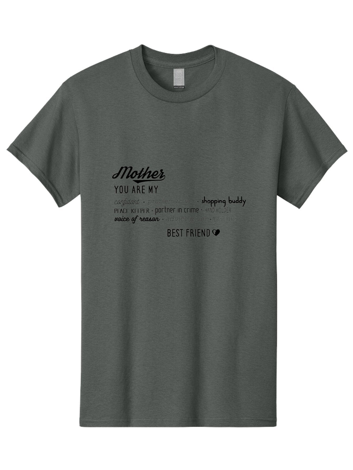 Mother Men'S Graphic Tee, 100% Cotton, Comfortable Casual Summer Wear, Machine Washable, Mother'S Day Card, Personalized Gift, Mother'S Love, Best Friend, Heartfelt Message, Appreciation, Gratitude, Mother'S Role, Family Bonding, Aad026 8