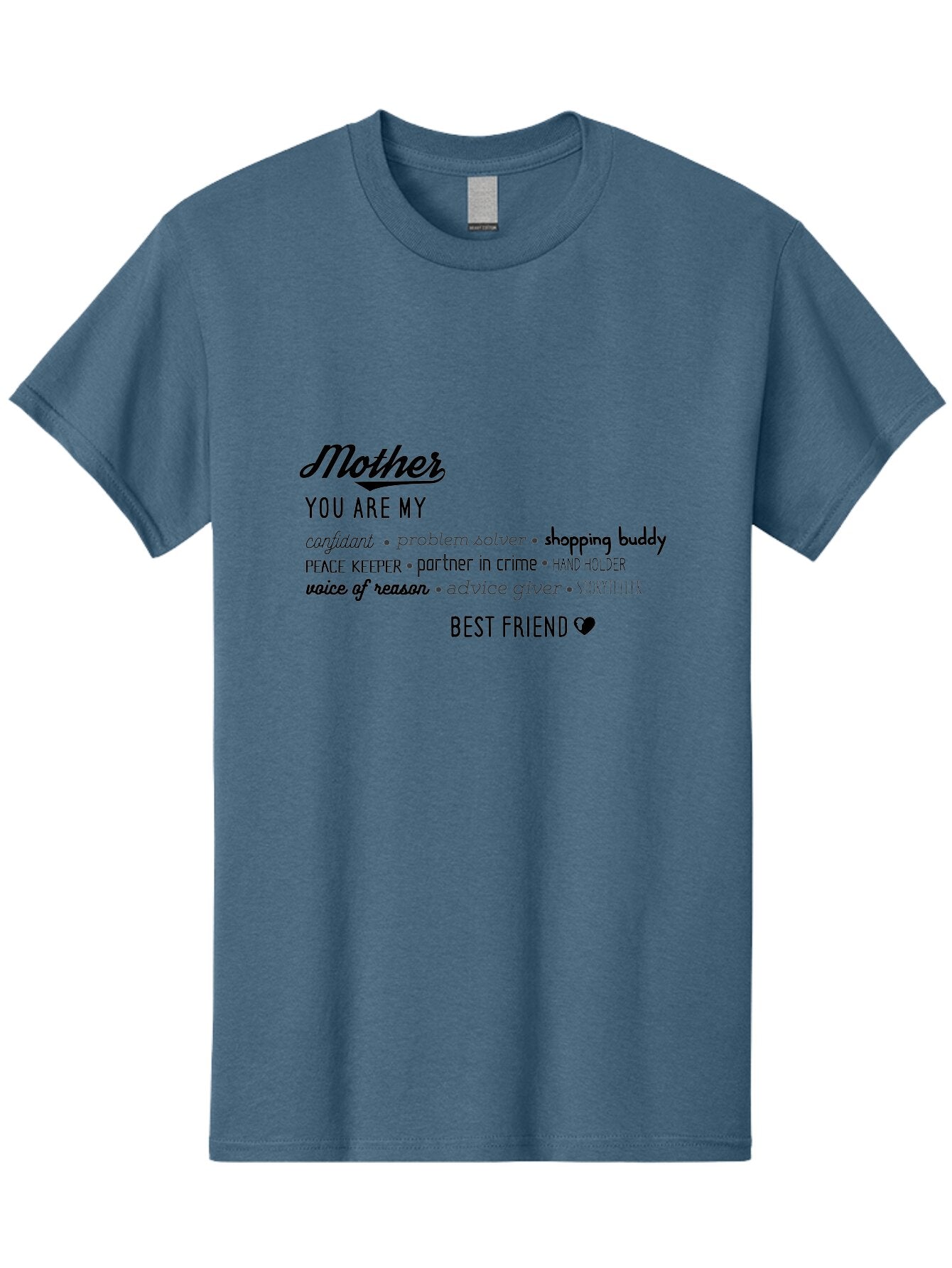Mother Men'S Graphic Tee, 100% Cotton, Comfortable Casual Summer Wear, Machine Washable, Mother'S Day Card, Personalized Gift, Mother'S Love, Best Friend, Heartfelt Message, Appreciation, Gratitude, Mother'S Role, Family Bonding, Aad026 5