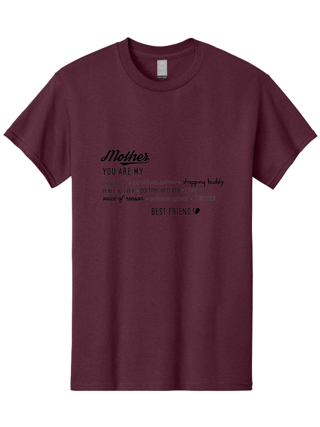 Mother Men'S Graphic Tee, 100% Cotton, Comfortable Casual Summer Wear, Machine Washable, Mother'S Day Card, Personalized Gift, Mother'S Love, Best Friend, Heartfelt Message, Appreciation, Gratitude, Mother'S Role, Family Bonding, Aad026 7