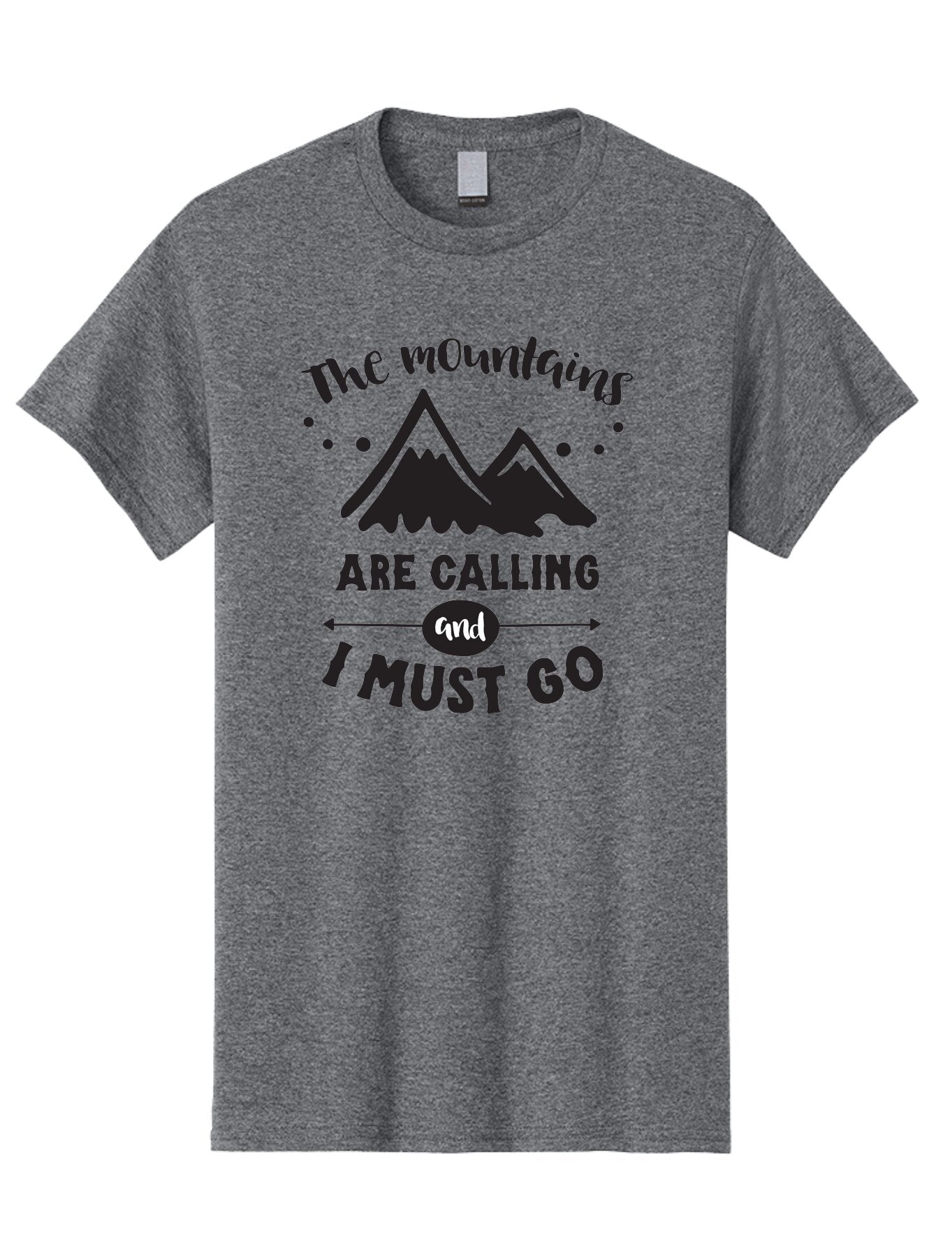 Mountains-Are-Calling Men'S Graphic Tee, 100% Cotton, Comfortable Casual Summer Wear, Machine Washable, Mountain Adventure, Adventure Travel, Inspirational Quote, Outdoorsy, Wanderlust, Motivational Quote, Travel Quote, Adventure Seeking, Aad030 15