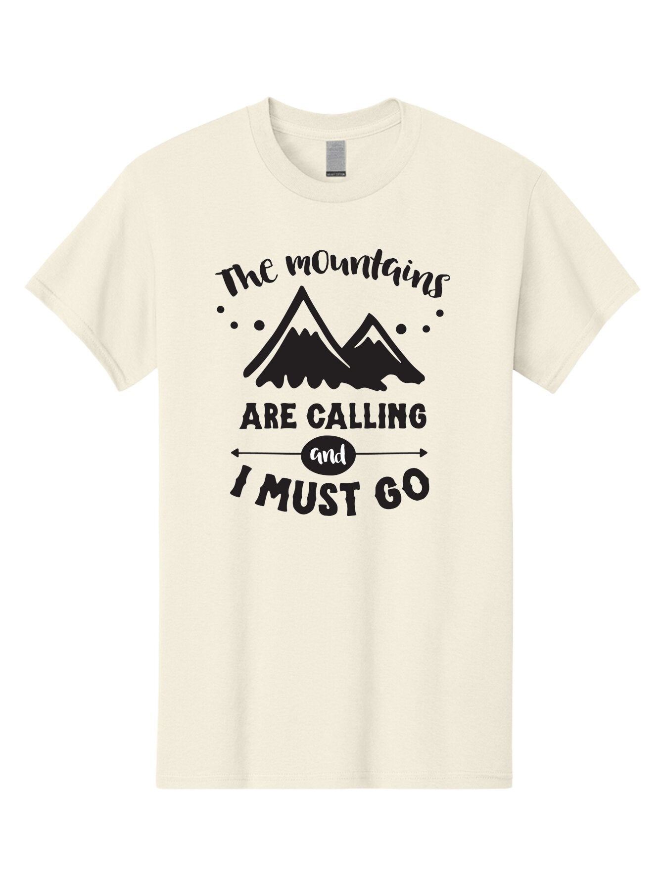 Mountains-Are-Calling Men'S Graphic Tee, 100% Cotton, Comfortable Casual Summer Wear, Machine Washable, Mountain Adventure, Adventure Travel, Inspirational Quote, Outdoorsy, Wanderlust, Motivational Quote, Travel Quote, Adventure Seeking, Aad030 6