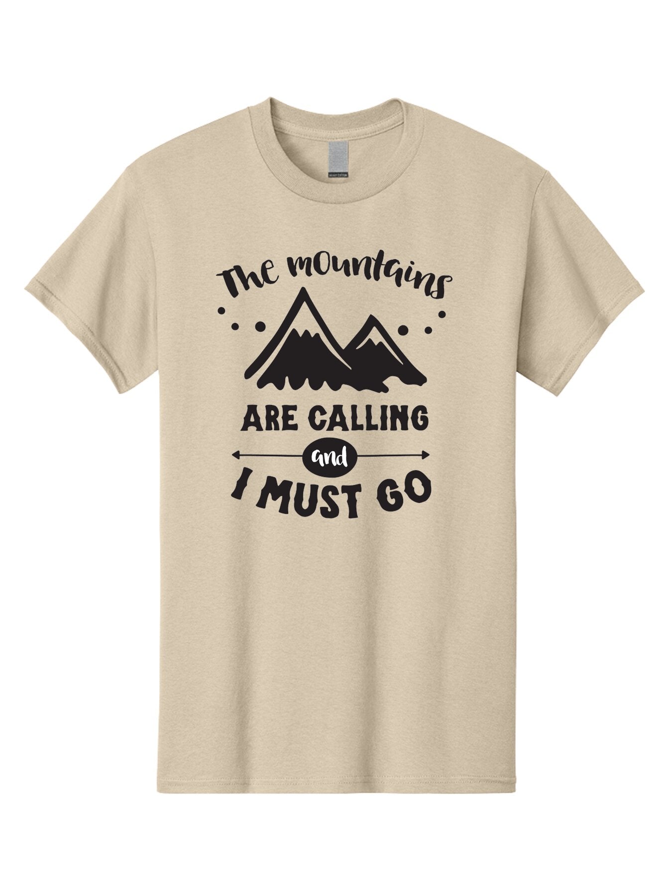 Mountains-Are-Calling Men'S Graphic Tee, 100% Cotton, Comfortable Casual Summer Wear, Machine Washable, Mountain Adventure, Adventure Travel, Inspirational Quote, Outdoorsy, Wanderlust, Motivational Quote, Travel Quote, Adventure Seeking, Aad030 4