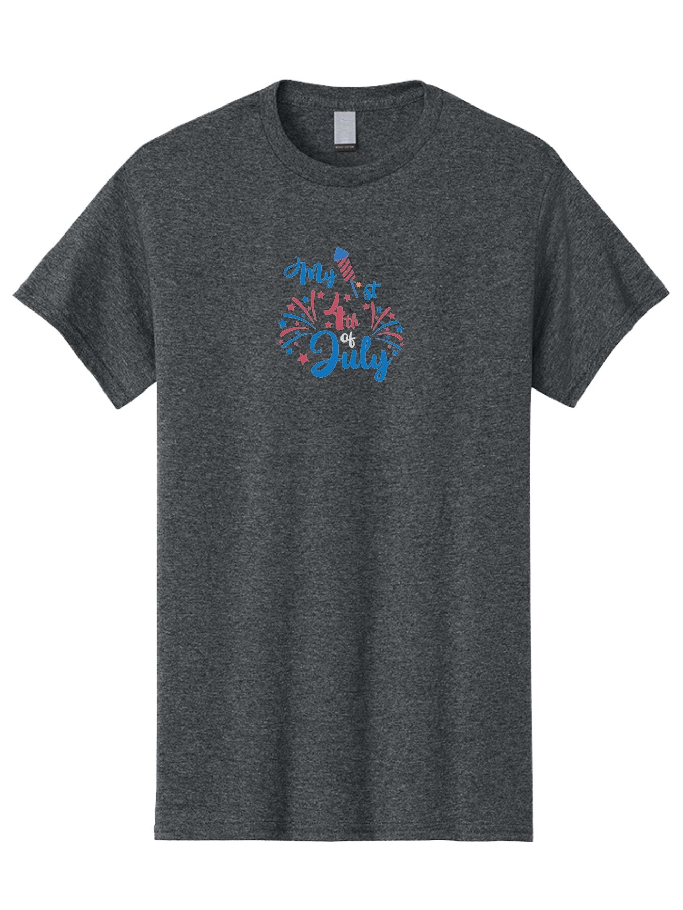 My-1St-4Th-Of-July Men'S Graphic Tee, 100% Cotton, Comfortable Casual Summer Wear, Machine Washable, 4Th Of July Celebration, Fireworks Display, Festive Atmosphere, Baby'S First 4Th Of July, Independence Day, Holiday Cheer, Patriotic Theme, Aad032 11