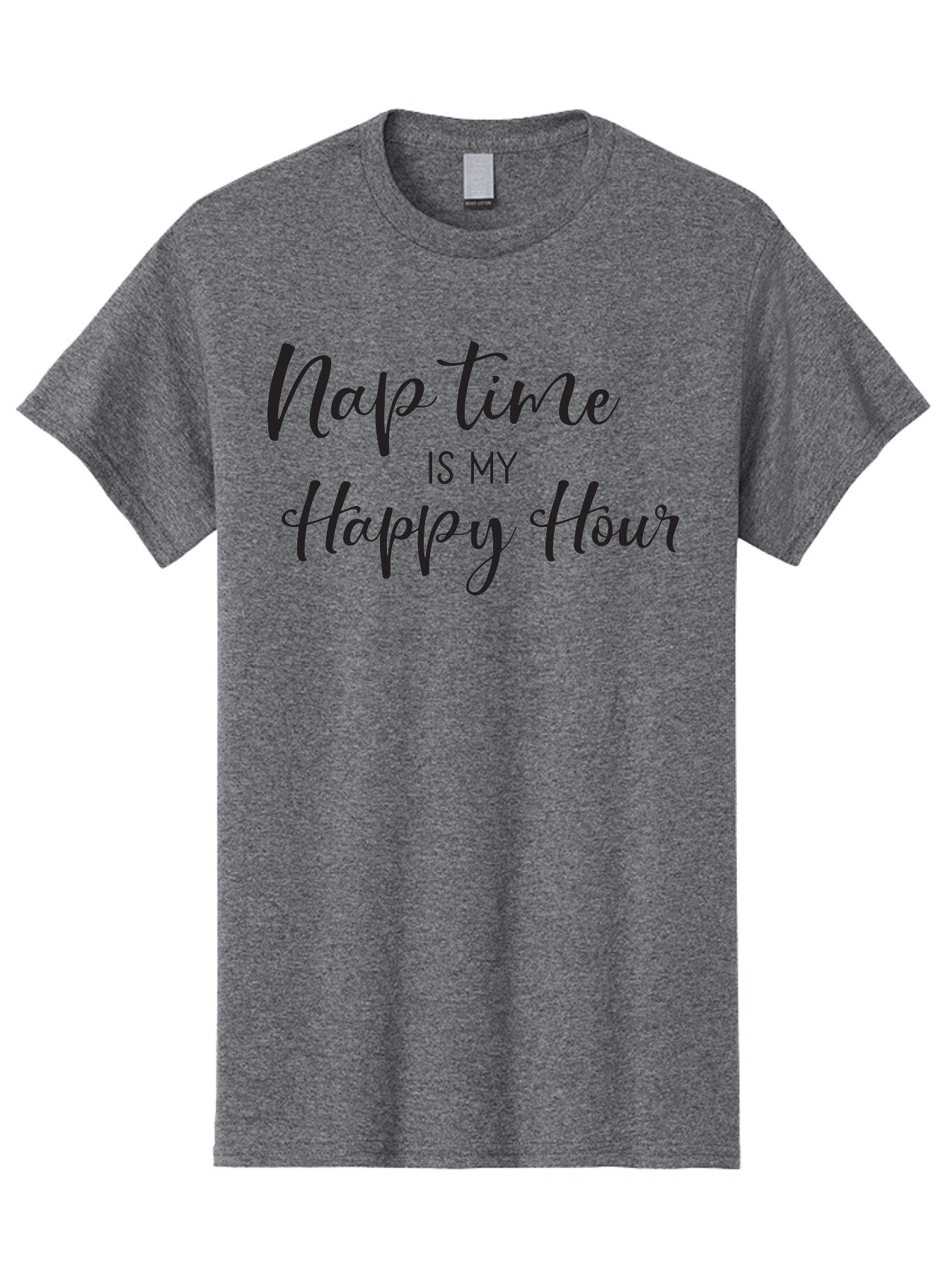 Nap-Time-Is-My-Happy-Hour Men'S Graphic Tee, 100% Cotton, Comfortable Casual Summer Wear, Machine Washable, Nap Time, Happy Hour, Relaxation, Sleep, Calmness, Self Care, Me Time, Peaceful Moments, Stress Relief Aad050 3