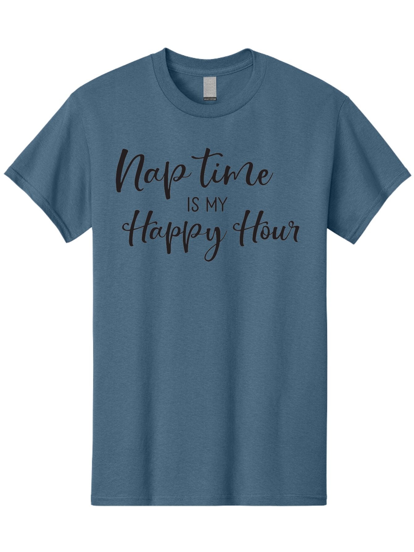 Nap-Time-Is-My-Happy-Hour Men'S Graphic Tee, 100% Cotton, Comfortable Casual Summer Wear, Machine Washable, Nap Time, Happy Hour, Relaxation, Sleep, Calmness, Self Care, Me Time, Peaceful Moments, Stress Relief Aad050 11