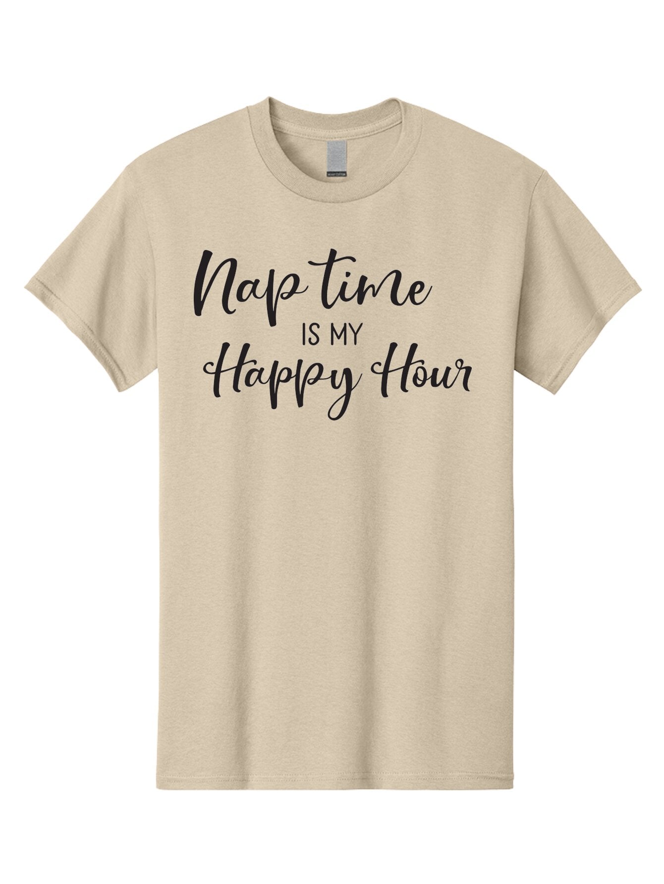 Nap-Time-Is-My-Happy-Hour Men'S Graphic Tee, 100% Cotton, Comfortable Casual Summer Wear, Machine Washable, Nap Time, Happy Hour, Relaxation, Sleep, Calmness, Self Care, Me Time, Peaceful Moments, Stress Relief Aad050 5