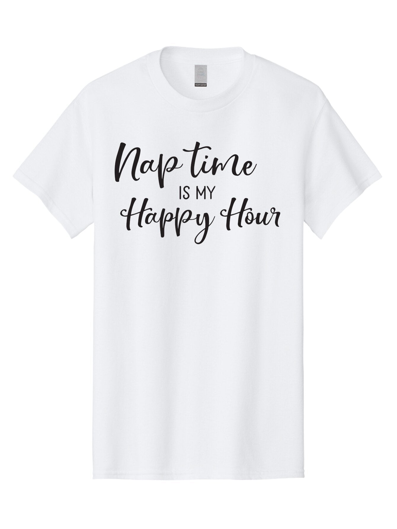 Nap-Time-Is-My-Happy-Hour Men'S Graphic Tee, 100% Cotton, Comfortable Casual Summer Wear, Machine Washable, Nap Time, Happy Hour, Relaxation, Sleep, Calmness, Self Care, Me Time, Peaceful Moments, Stress Relief Aad050 9