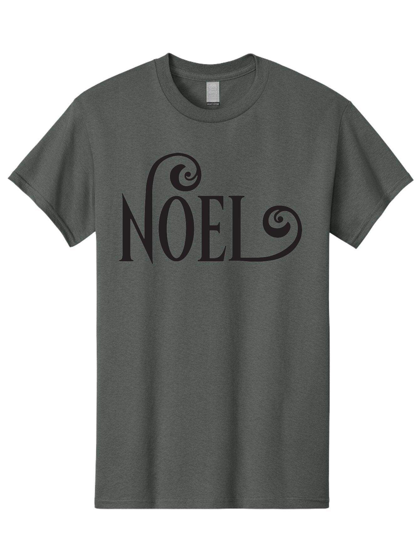 Noel-1 Men'S Graphic Tee, 100% Cotton, Comfortable Casual Summer Wear, Machine Washable, Christmas Greeting, Holiday Card, Festive Design, Elegant Typography, Black Text, Decorative Swirls, Christmas Theme, Winter Holiday, Season'S Greetings Aad056 15