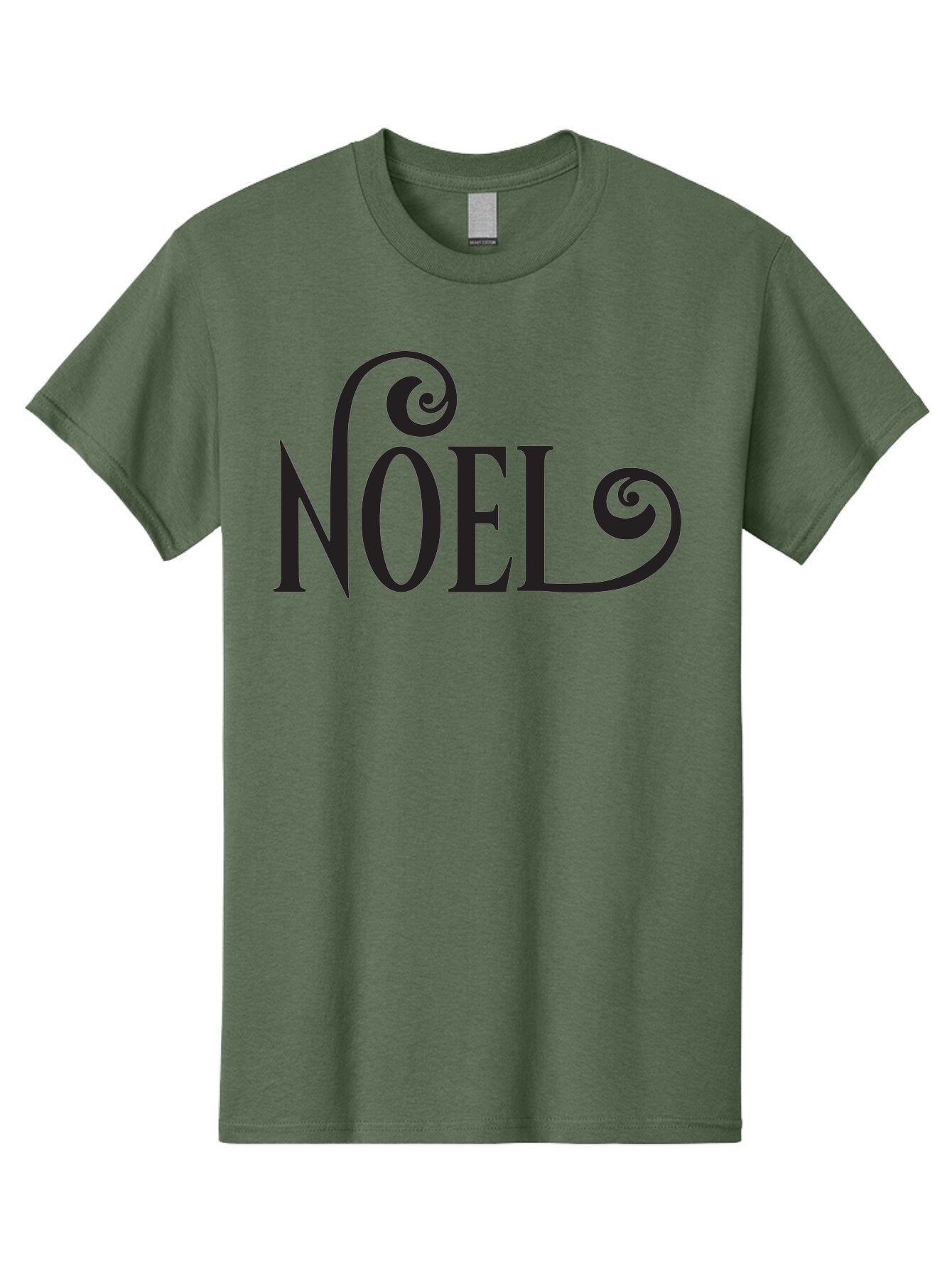 Noel-1 Men'S Graphic Tee, 100% Cotton, Comfortable Casual Summer Wear, Machine Washable, Christmas Greeting, Holiday Card, Festive Design, Elegant Typography, Black Text, Decorative Swirls, Christmas Theme, Winter Holiday, Season'S Greetings Aad056 6